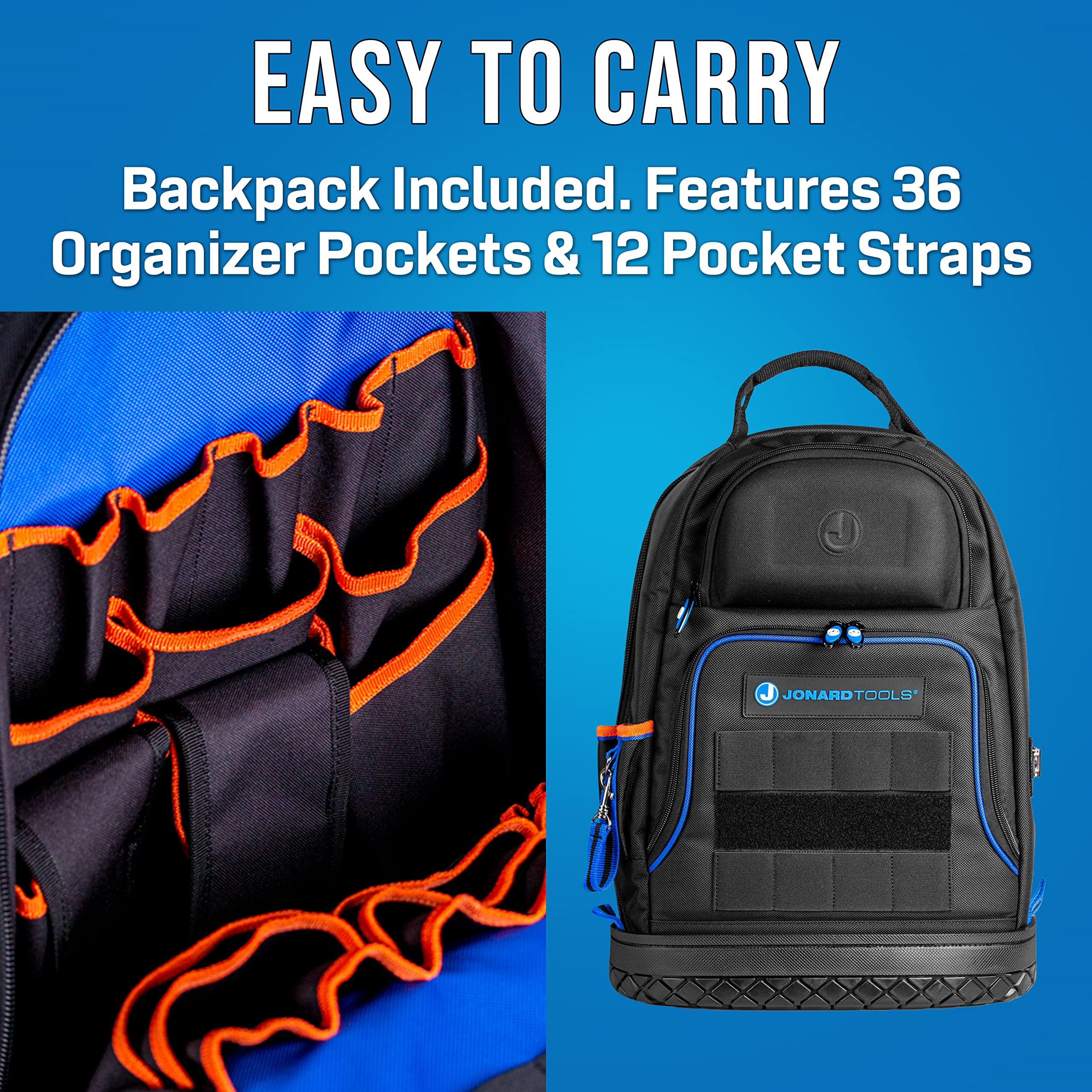 Jonard TK-179B Fiber Optic Kit - Backpack for Field Repairs