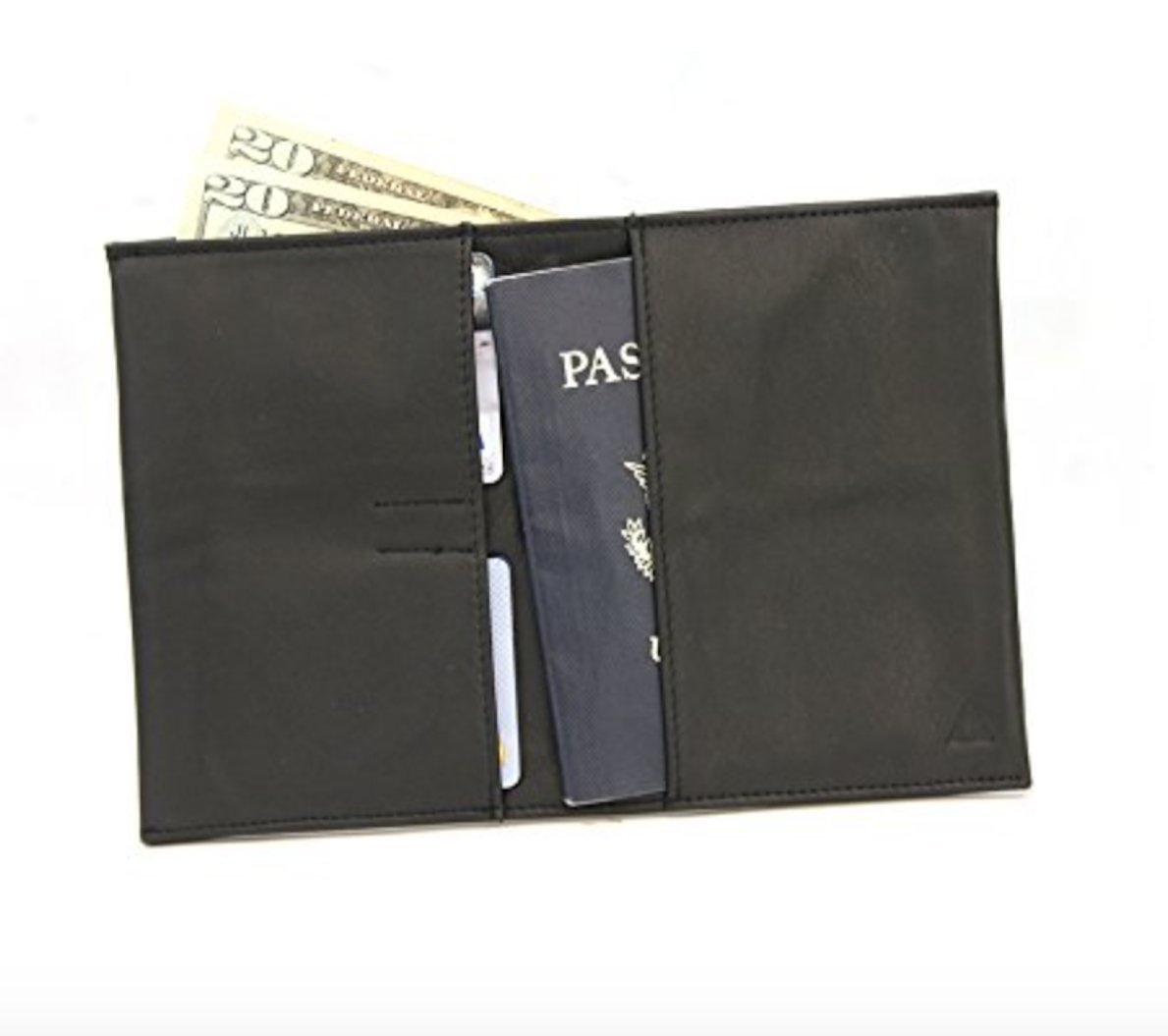 Thinnest RFID Blocking Travel Wallet for Men & Women - Slim Secure Passport Holder for Airports & International Trips - Black
