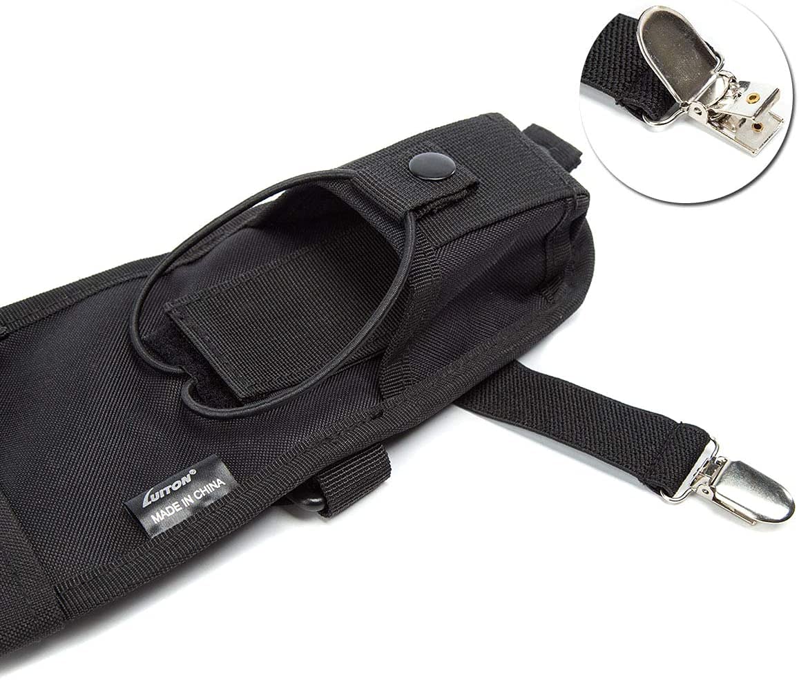 Police Firefighter Search Rescue Two-Way Radio Shoulder Harness Holster - Universal Chest Holder Vest Rig for Secure Hands-Free Communication (1 Pack) - Ideal for Emergency Response, Security, and Outdoor Adventures