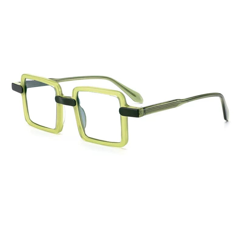 Stylish Wacleah Large Square Acetate Eyeglass Frames for Women & Men - Trendy Oversized Clear Glasses for Reading, Fashion, and Daily Wear