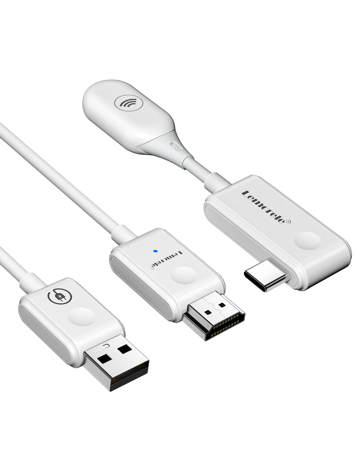LEMORELE™ P5 1080P HDMI Wireless Video Transmitter and Receiver Kit - Stream HD Content to TV, Projector, or Monitor for Home Theater, Gaming, and Presentations