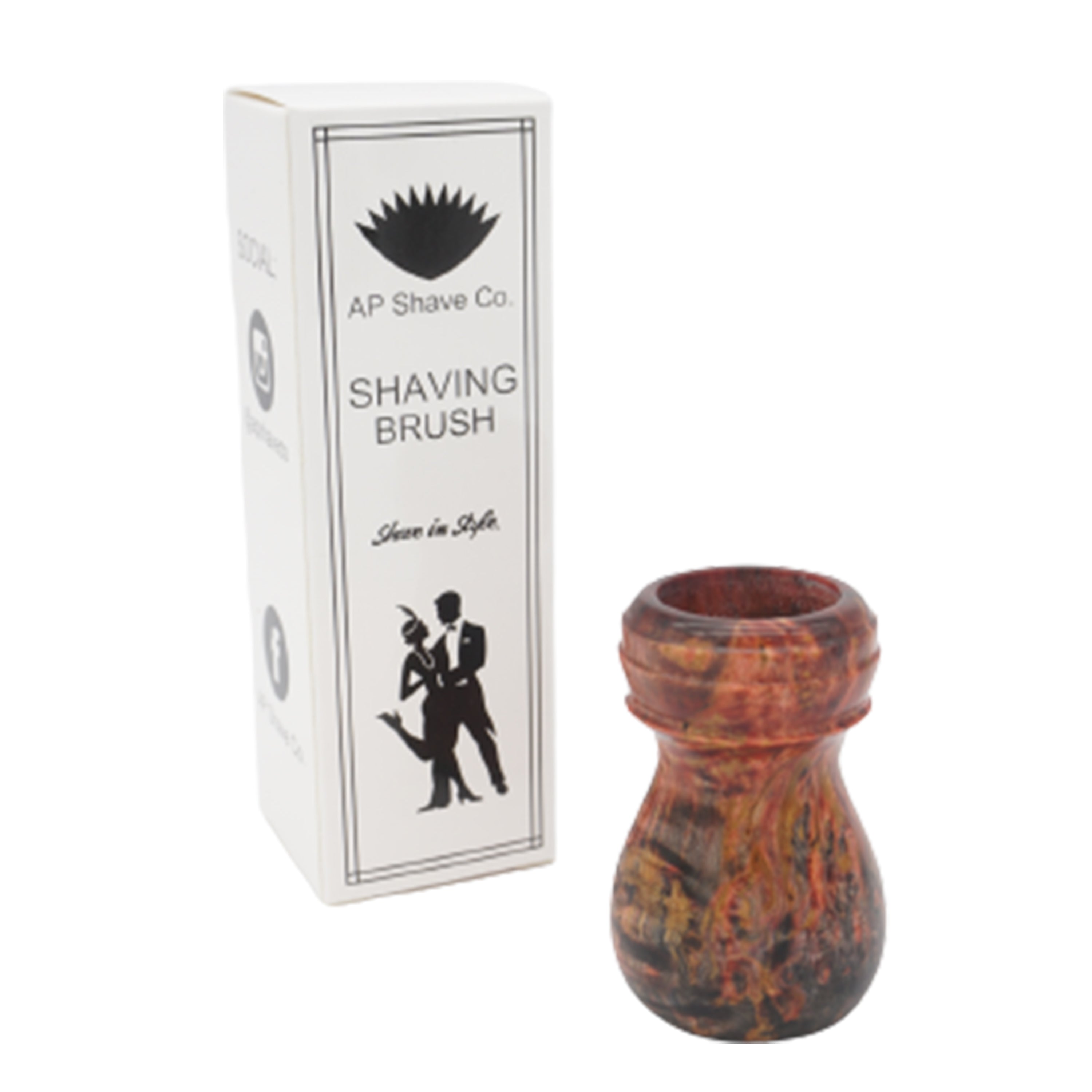 Premium Karelian Birch Stabilized Wood Handcrafted Shaving Brush Handle - Fits 24mm & 26mm Knots - Perfect for Wet Shaving & Grooming Gifts for Men
