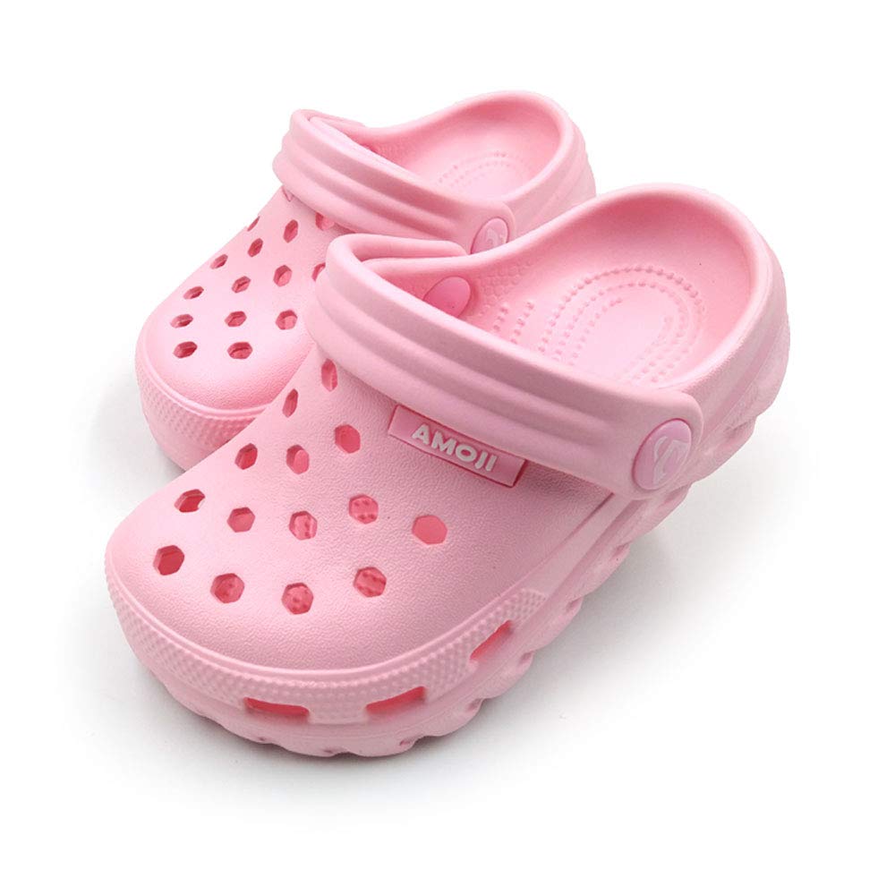 Amoji Kids Garden Clogs - Slip On Waterproof Shoes for Boys & Girls - Perfect for Outdoor Play, Beach, Pool & Backyard Activities