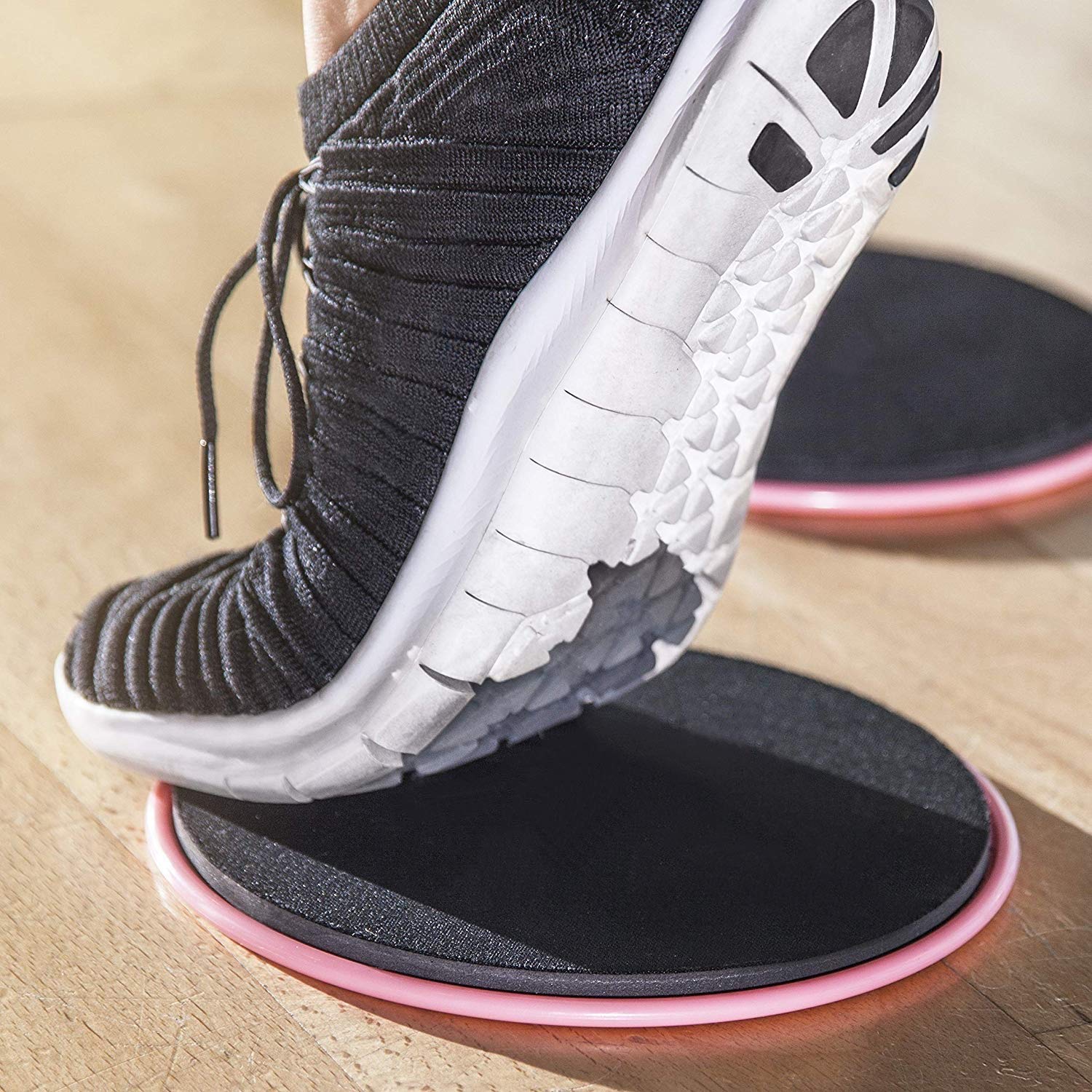 Runee Gliding Disc Sliders - Dual Sided Core Workout for Home & Travel Fitness