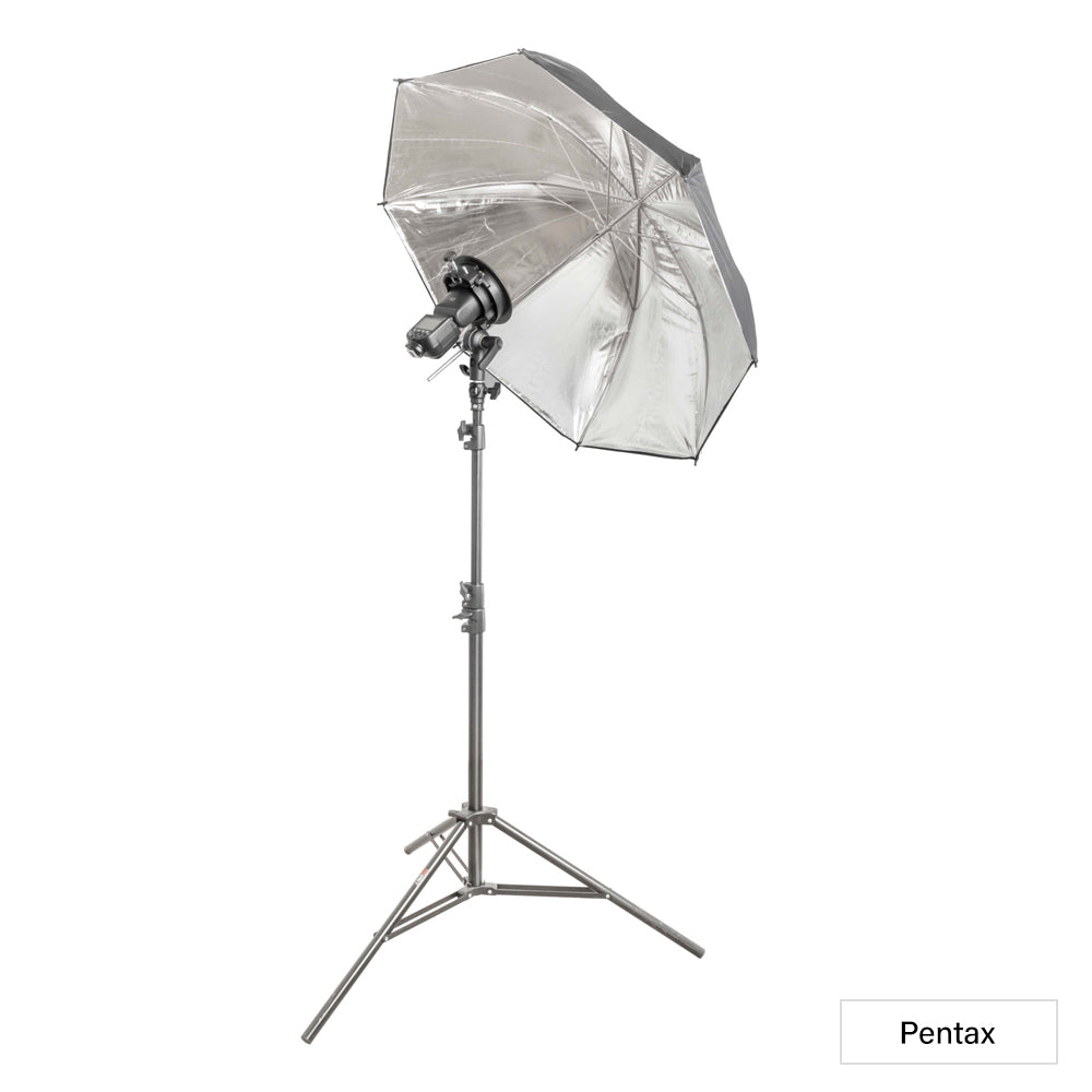 Professional V1 Speedlite Flash with Black/Silver Bounce Umbrella Kit - Perfect for Portrait, Product & Event Photography (Canon/Nikon/Sony Compatible)