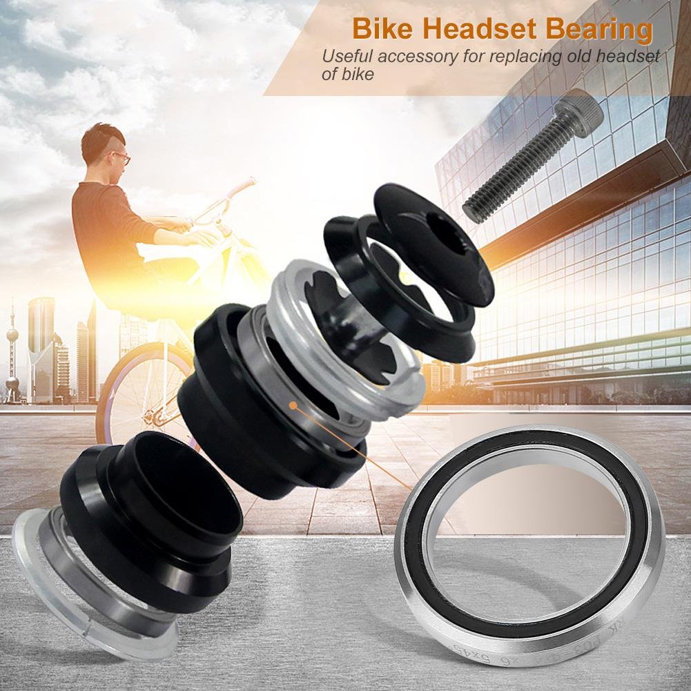 41mm Sealed Steel Ring Headset Bearings - Durable Mountain Bike Bearings Replacement for Road & MTB Cycling - Perfect for Bike Repair & Maintenance