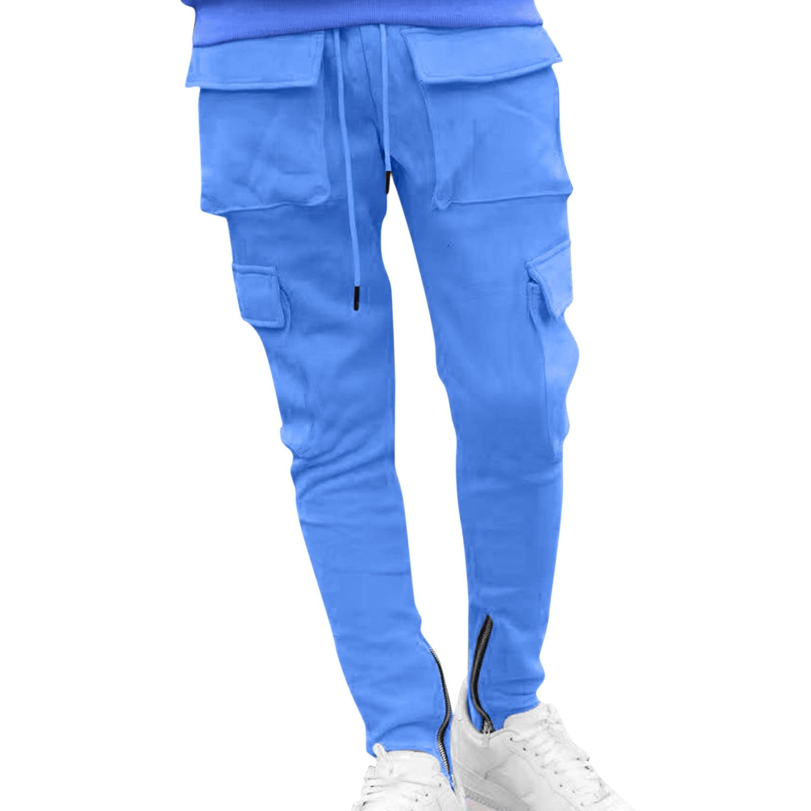 Men's Jogger Sweatpants with 6 Pockets - Athletic Casual Fitness Pants for Running, Streetwear & Workout | Perfect for Gym, Travel & Everyday Wear