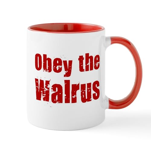 White/Red Inside - Obey The Walrus Mug