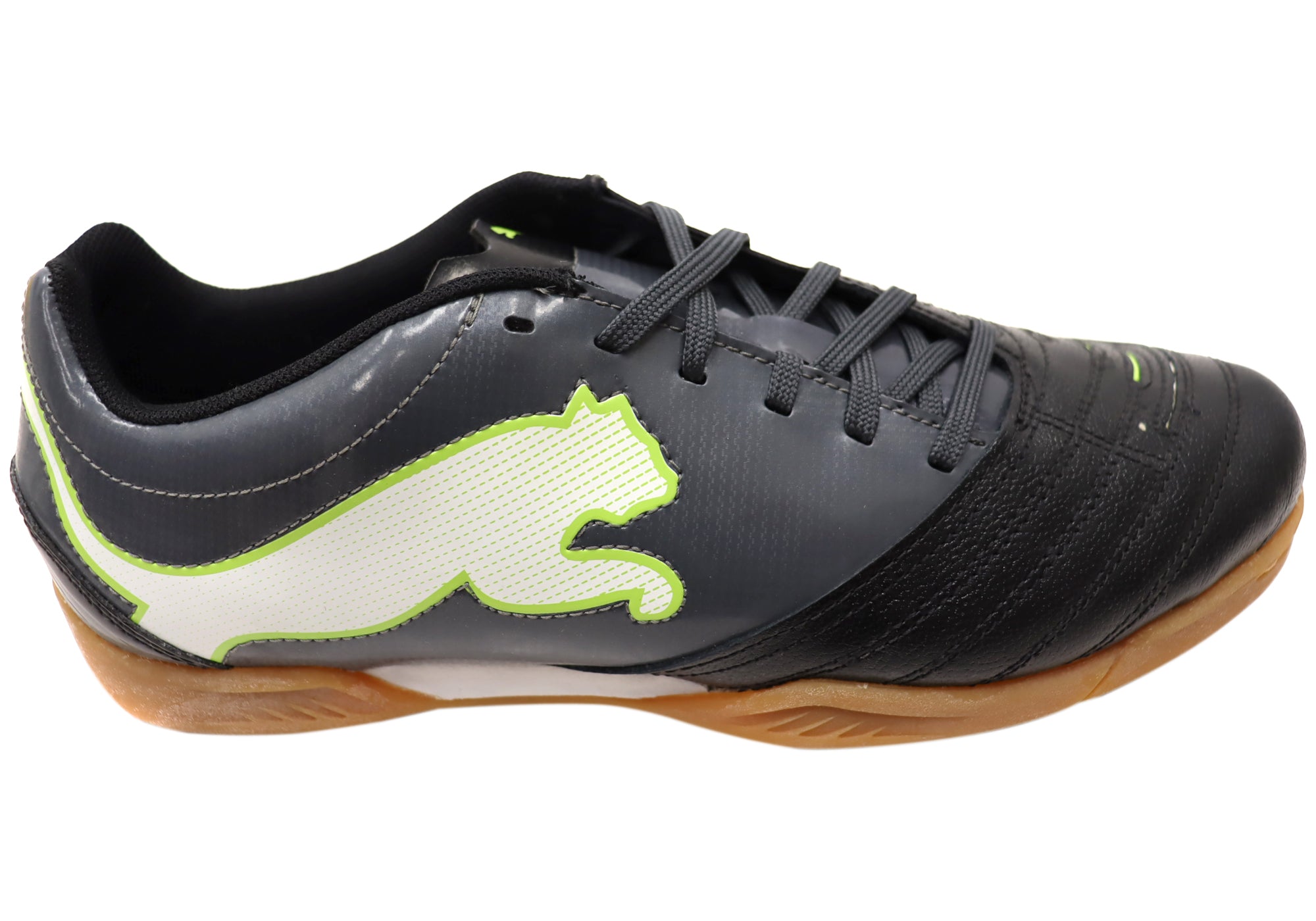Puma Men's Powercat 3.12 IT Leather Soccer Cleats - Football Boots for Firm Ground, Comfortable Lace-Up Shoes for Training & Matches