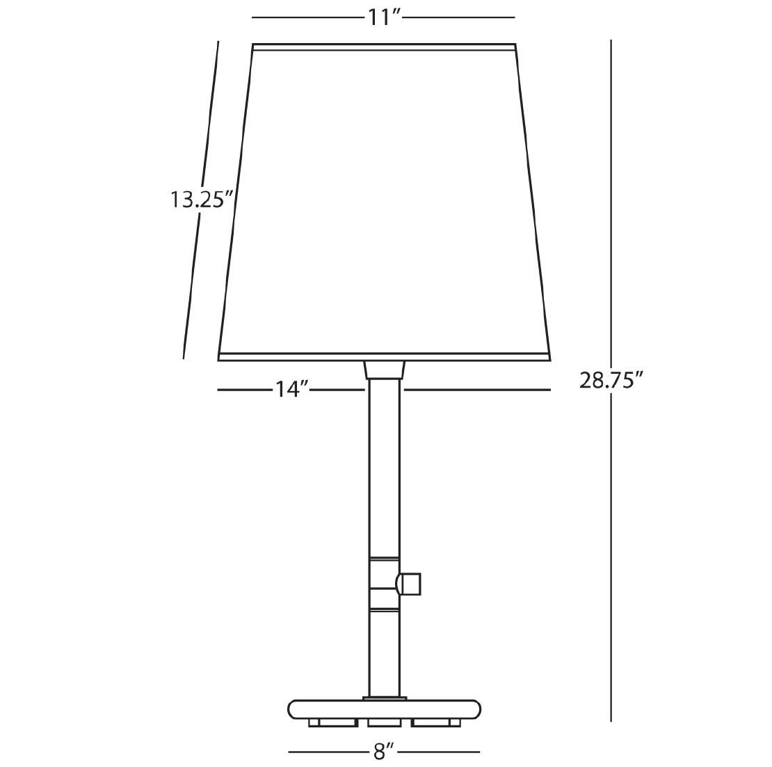 2803 Modern One Light Table Lamp for Bedroom, Living Room, Office - Adjustable Brightness LED Desk Lamp with USB Port for Reading, Studying, and Working
