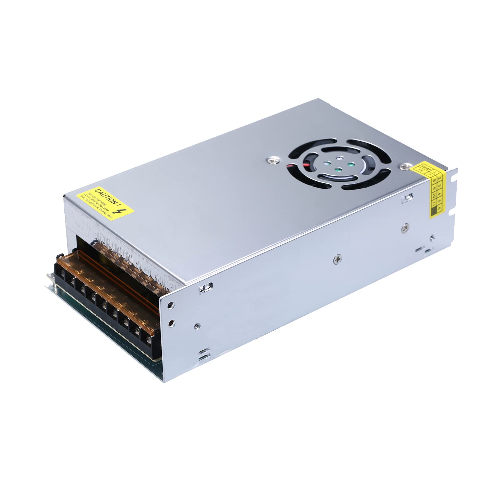 12V 20A Power Supply - Universal Regulated Switching Adapter for LED Strips, CCTV Cameras & Computers - AC 110-240V to DC 12V 20A 250W Converter with Low Voltage Output - Perfect for Home Lighting, Security Systems & DIY Electronics Projects