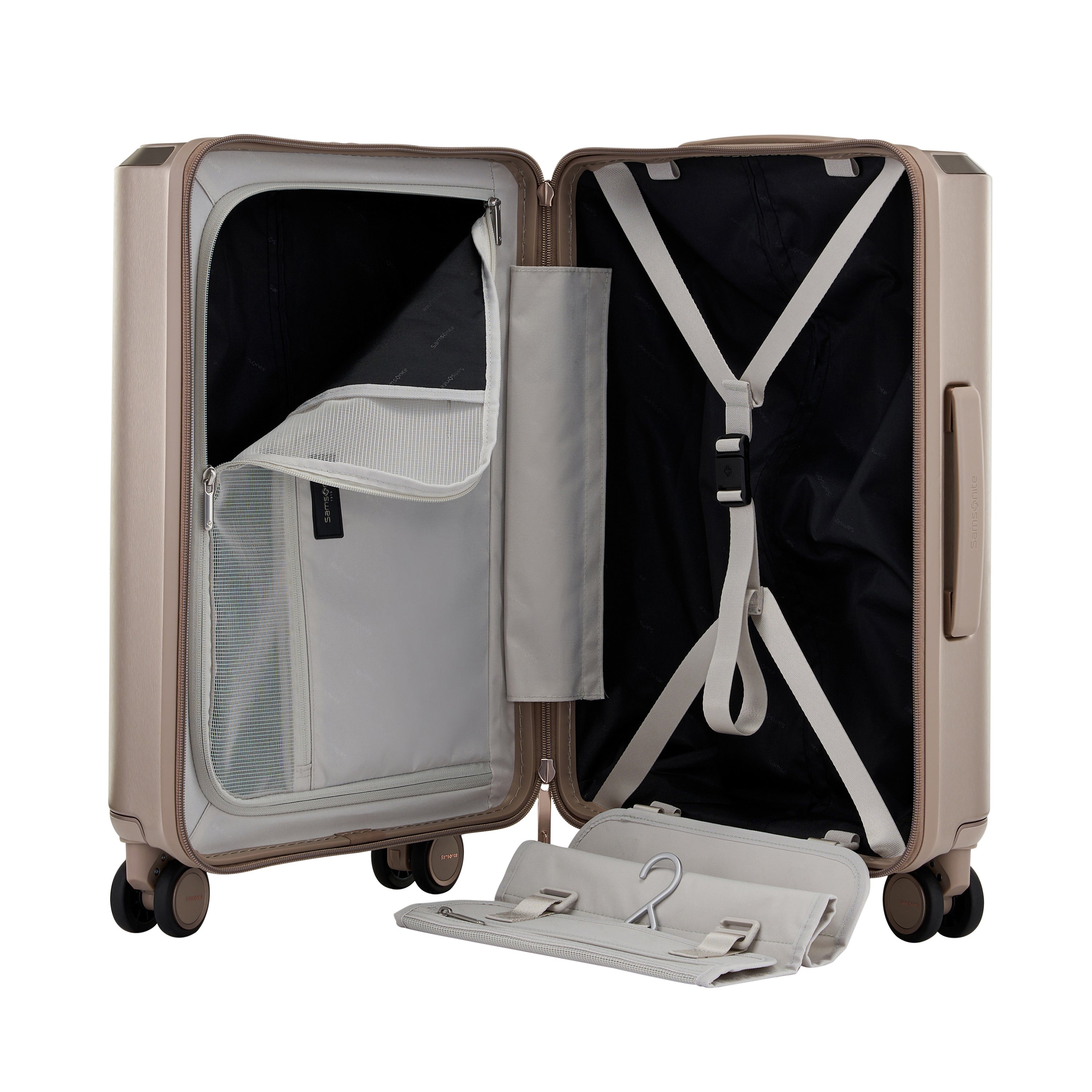 Samsonite Evoa Z 3-Piece Expandable Spinner Luggage Set - Lightweight Hardshell Suitcase with 360° Wheels for Business Travel & Family Vacations
