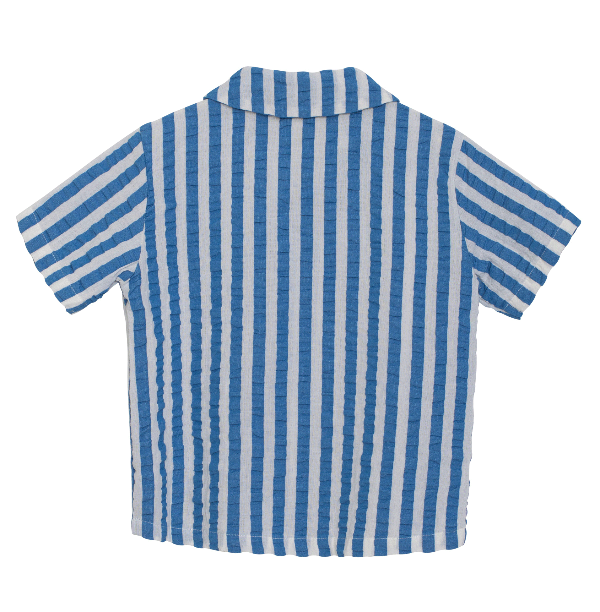 Azur Striped Short Sleeve Shirt by Serendipity | Casual Summer Men's Button Down Shirt | Perfect for Beach Outings, Office Wear & Date Nights