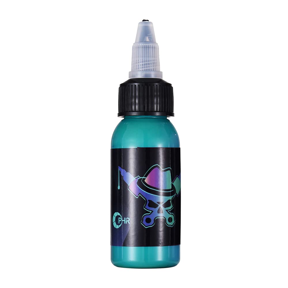 OPHIR Acrylic Airbrush Paint for Model Hobby, Shoes & Leather - Opaque Acrylic Pigment Ink (Cyan Blue) - Water & Alcohol Soluble - Perfect for DIY Crafts, Custom Sneakers & Scale Model Painting