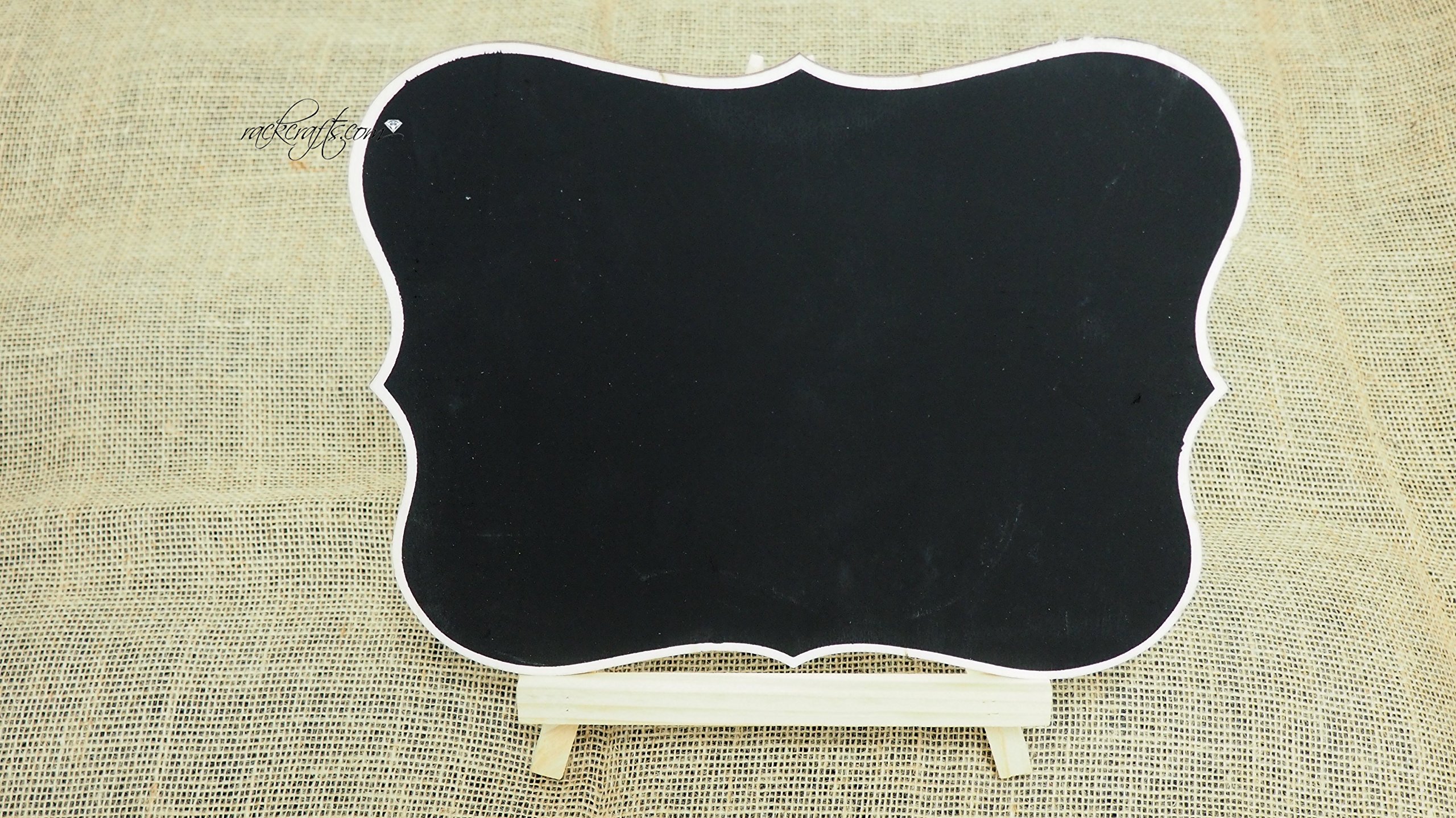 Medium Chalkboard Easel Sign - Tabletop Name Place Holder for Restaurants, Weddings & Events