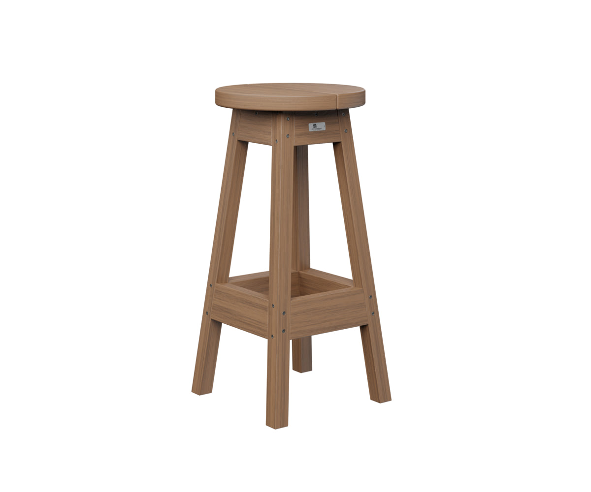 Berlin Gardens Outdoor Bar Stool - Weather-Resistant Patio Bar Height Stool for Backyard, Deck & Poolside - Perfect for Outdoor Dining, Entertaining & Relaxation