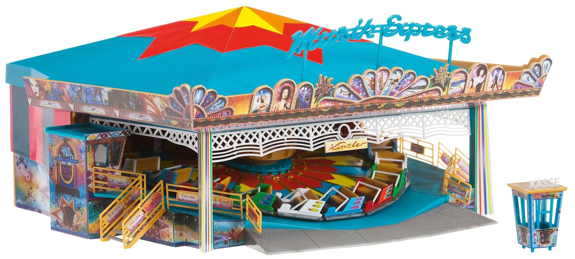 Faller 140437 HO Scale Music Express Roundabout Model Building Kit for Train Layouts & Miniature Scenes - Perfect for Collectors and Hobbyists