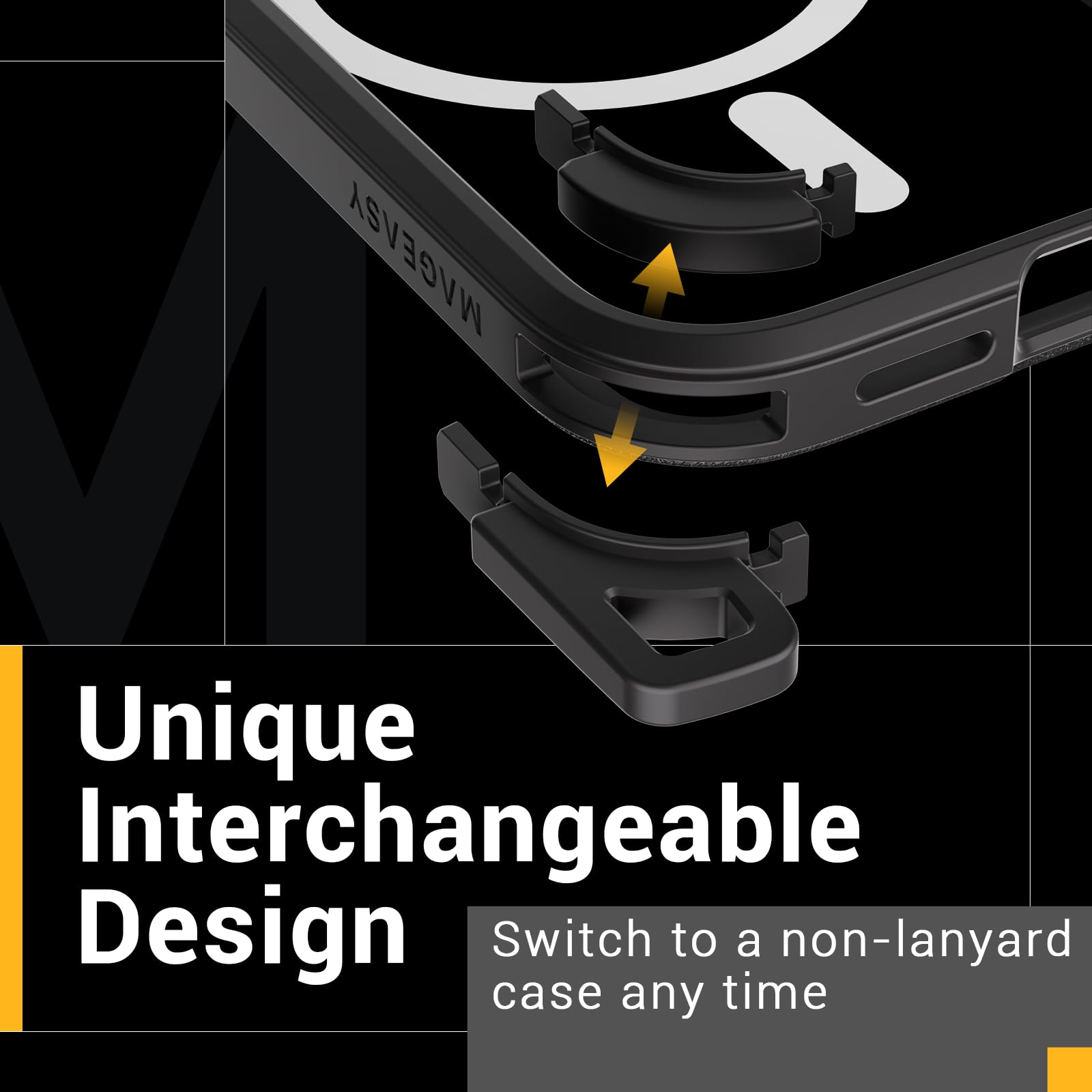 MAGEASY Heavy Duty Phone 15 Pro Case with 16ft Drop Protection & Crossbody Strap | 6.1