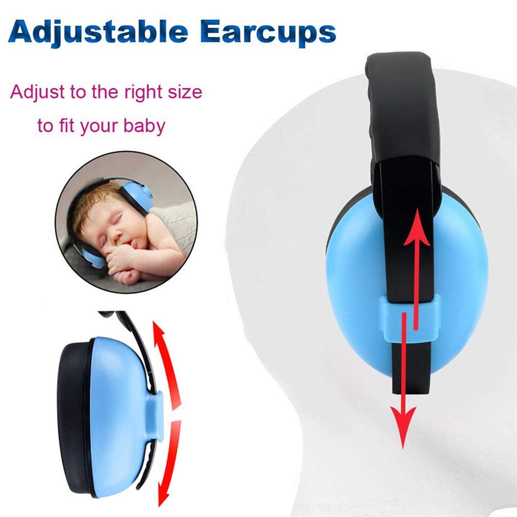 Baby Noise Cancelling Headphones for 0-5 Years Old - Hearing Protection for Toddlers & Infants - Comfortable & Safe for Airplane Travel, Concerts & Loud Events
