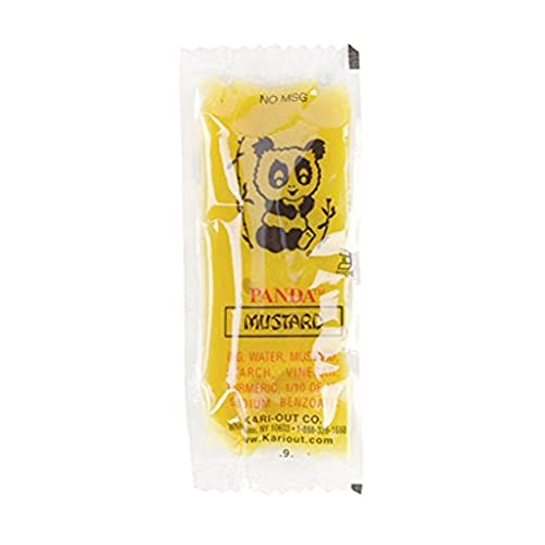 Spicy Hot Mustard Sauce Packets - Chinese Takeout Condiment (25 Count) - Perfect for Egg Rolls, Dumplings & Asian Dishes