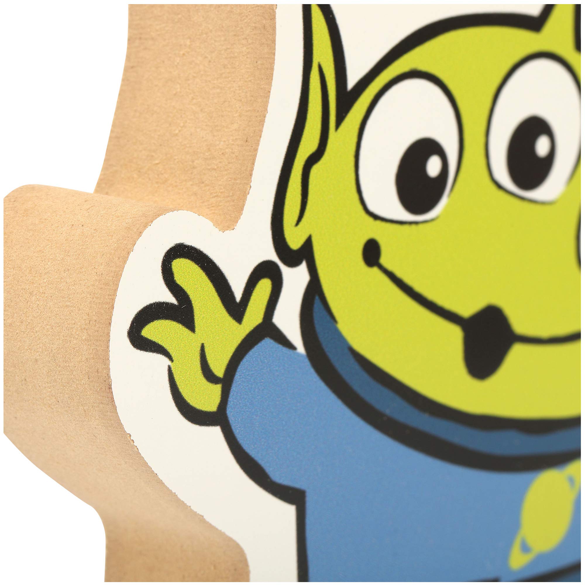 Disney Pixar Toy Story Alien Shelf Sitter Decor - Chunky Wood Block Cutout for Kids Bedroom, Playroom, Nursery & Bookshelf Display | Fun Home Decor for Toy Story Fans & Kids Rooms