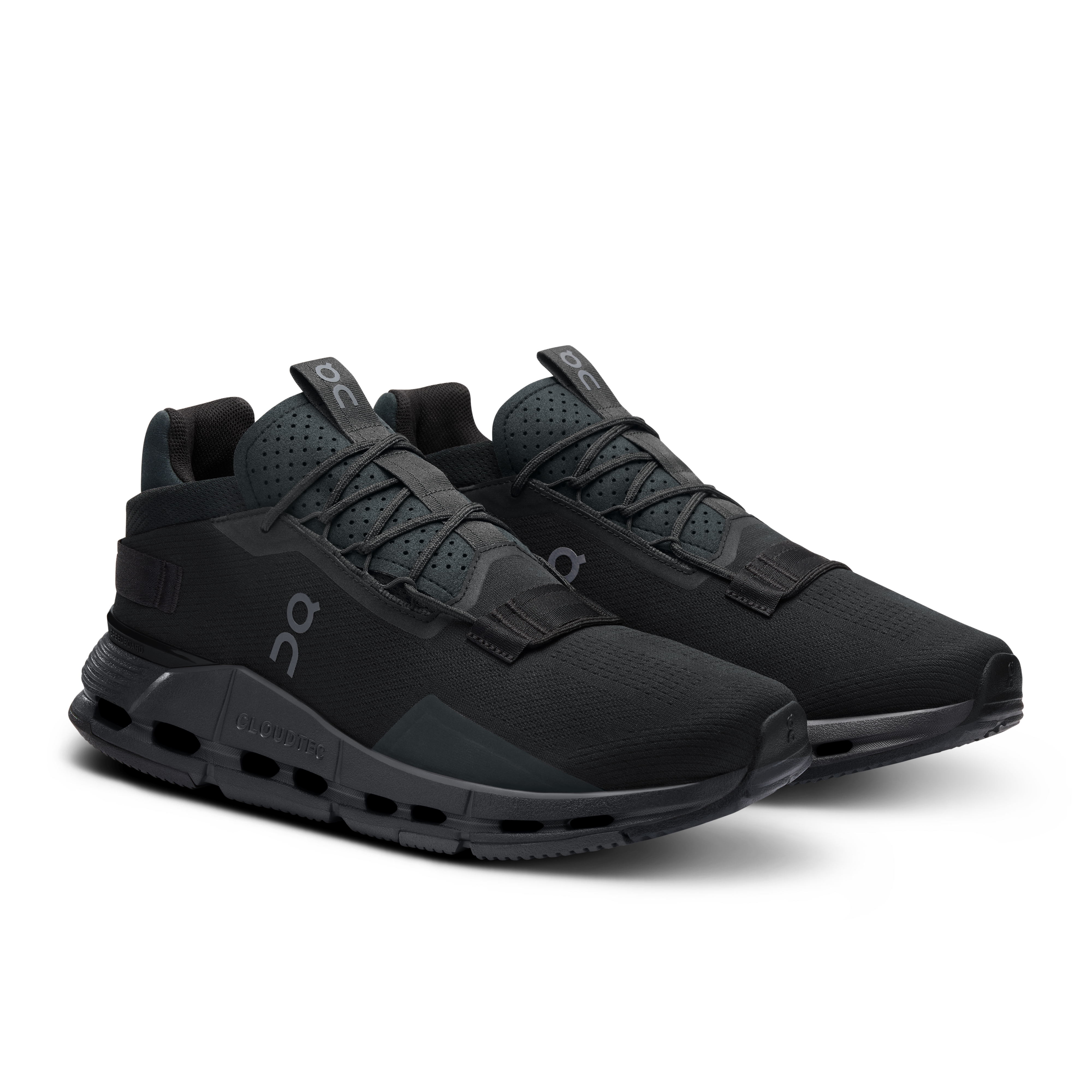 On Running Men's Cloudnova 2 Running Shoes - All Black | Lightweight & Cushioned for Jogging, Gym Workouts & Daily Wear