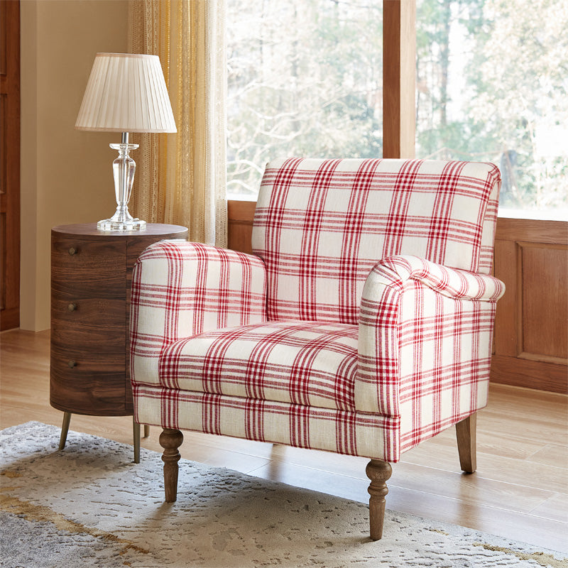 Sadie Upholstered Armchair with Side Table - 2 Piece Living Room Furniture Set for Small Spaces, Apartments & Cozy Reading Nooks