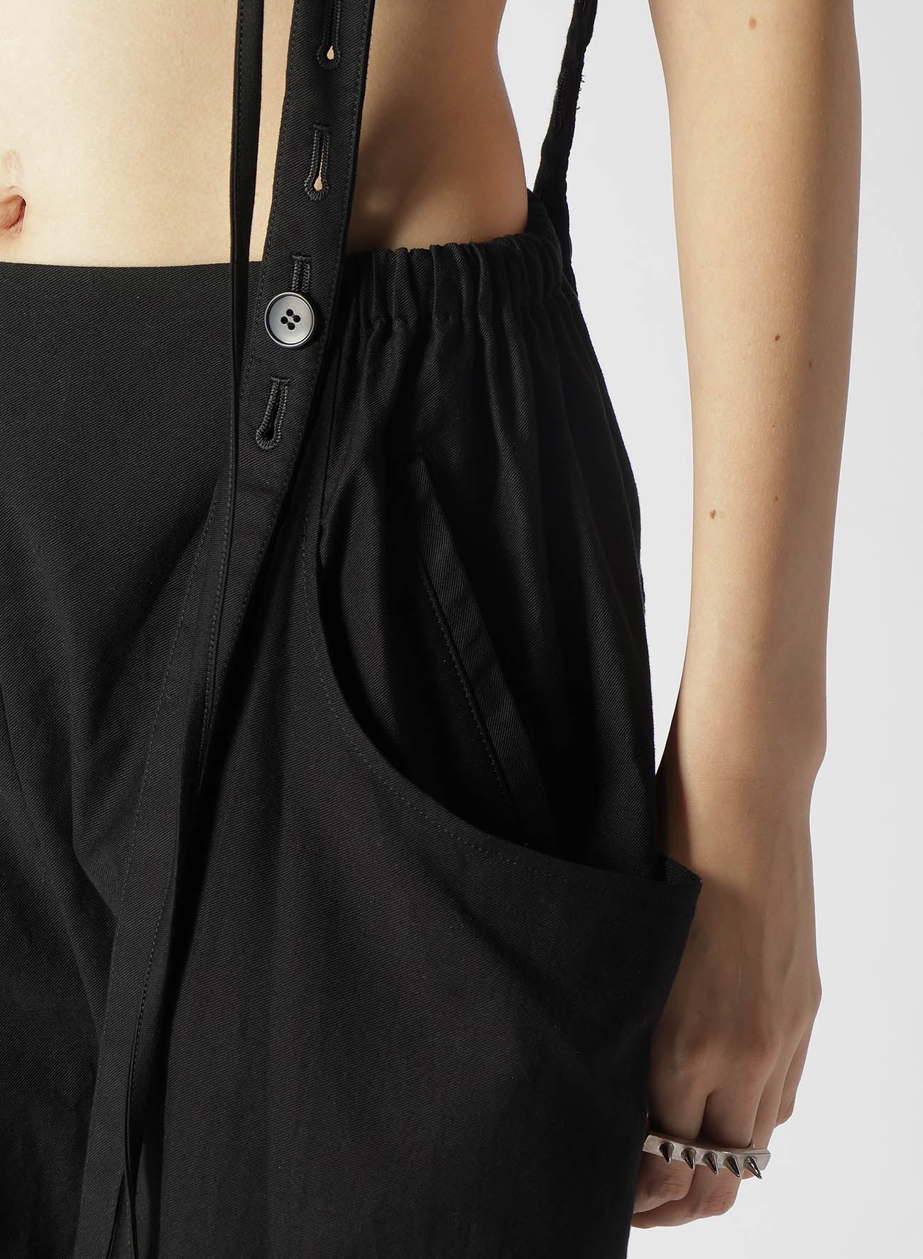Men's Cotton Serge Pants with Suspenders - Durable Workwear for Professionals & Outdoor Activities