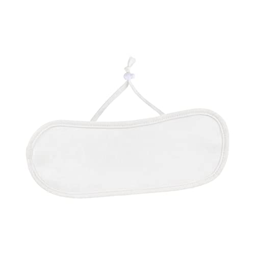 Organic Castor Oil Pack Wrap for Neck - Adjustable Reusable Cotton Compress with Elastic Strap - Thyroid Support & Pain Relief - Perfect for Relaxation, Muscle Tension & Detox Therapy (Oil Not Included) - White
