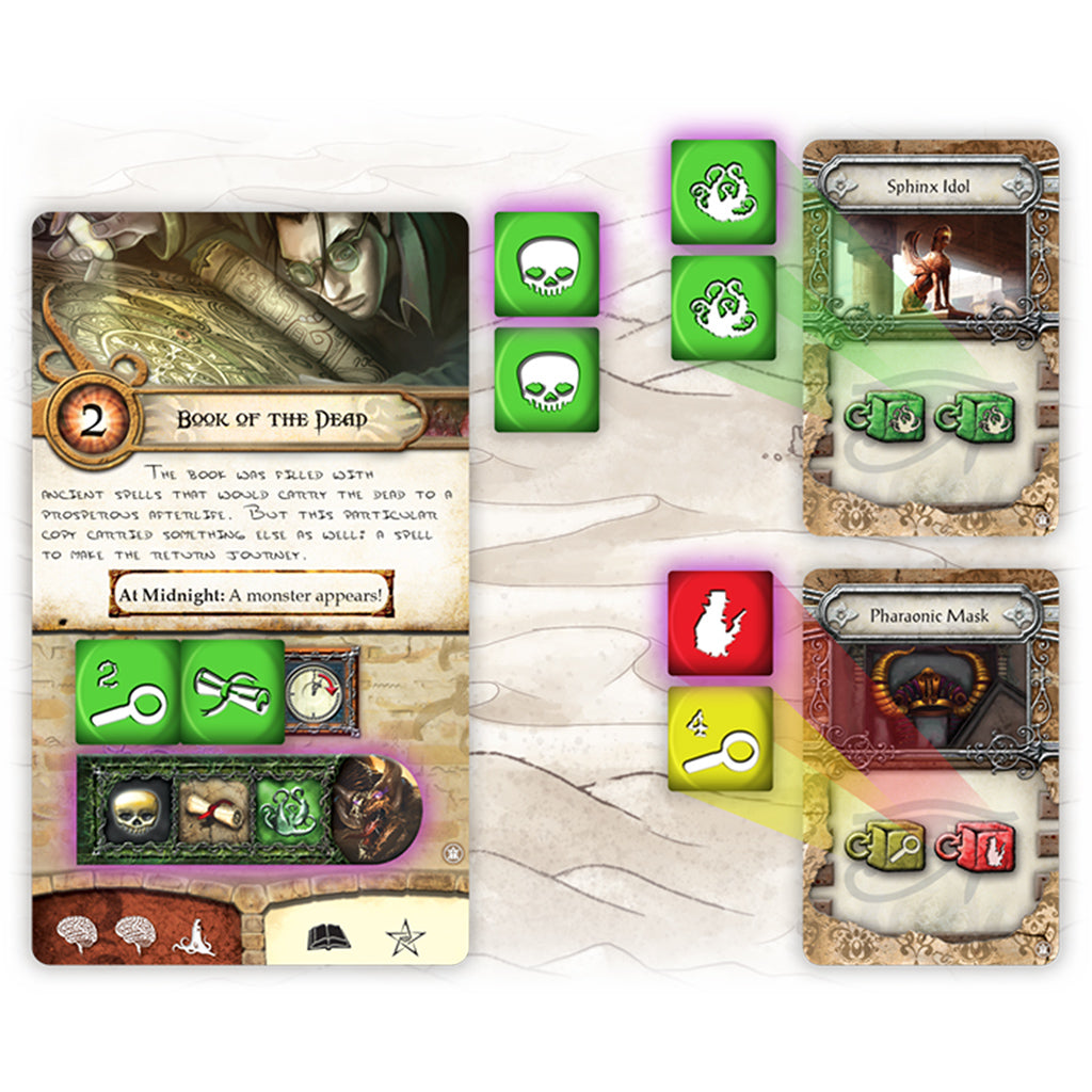 Elder Sign: Omens of the Pharaoh - Ancient Egyptian Horror Board Game for 1-8 Players | Perfect for Game Nights & Lovecraft Fans