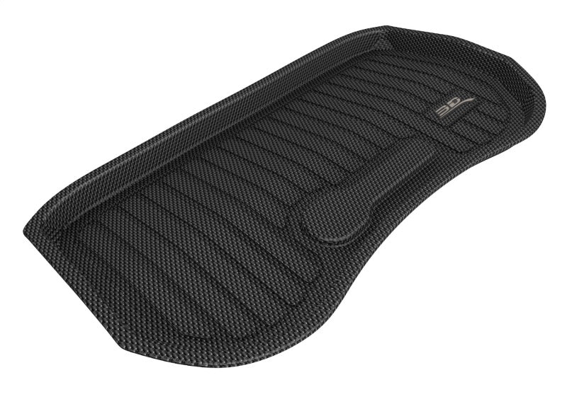 3D MAXpider Custom Fit All-Weather Floor Mats for Tesla Model 3 (2020-2021) - Premium Kagu Cargo Liner - Black - Perfect for Road Trips & Daily Commutes