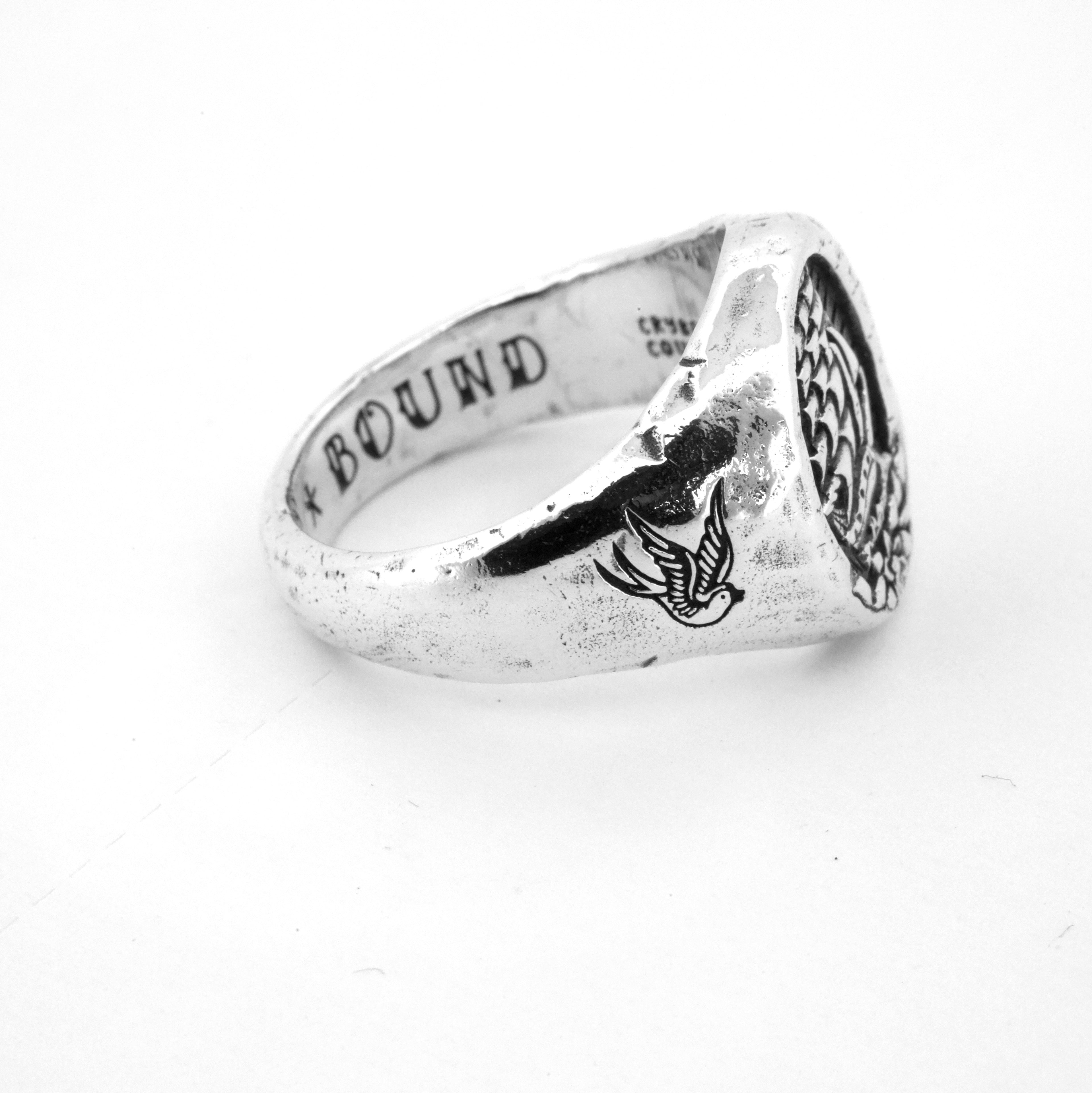Homebound Signet Ring - Elegant Personalized Jewelry for Women & Men - Perfect for Engagements, Weddings & Special Occasions