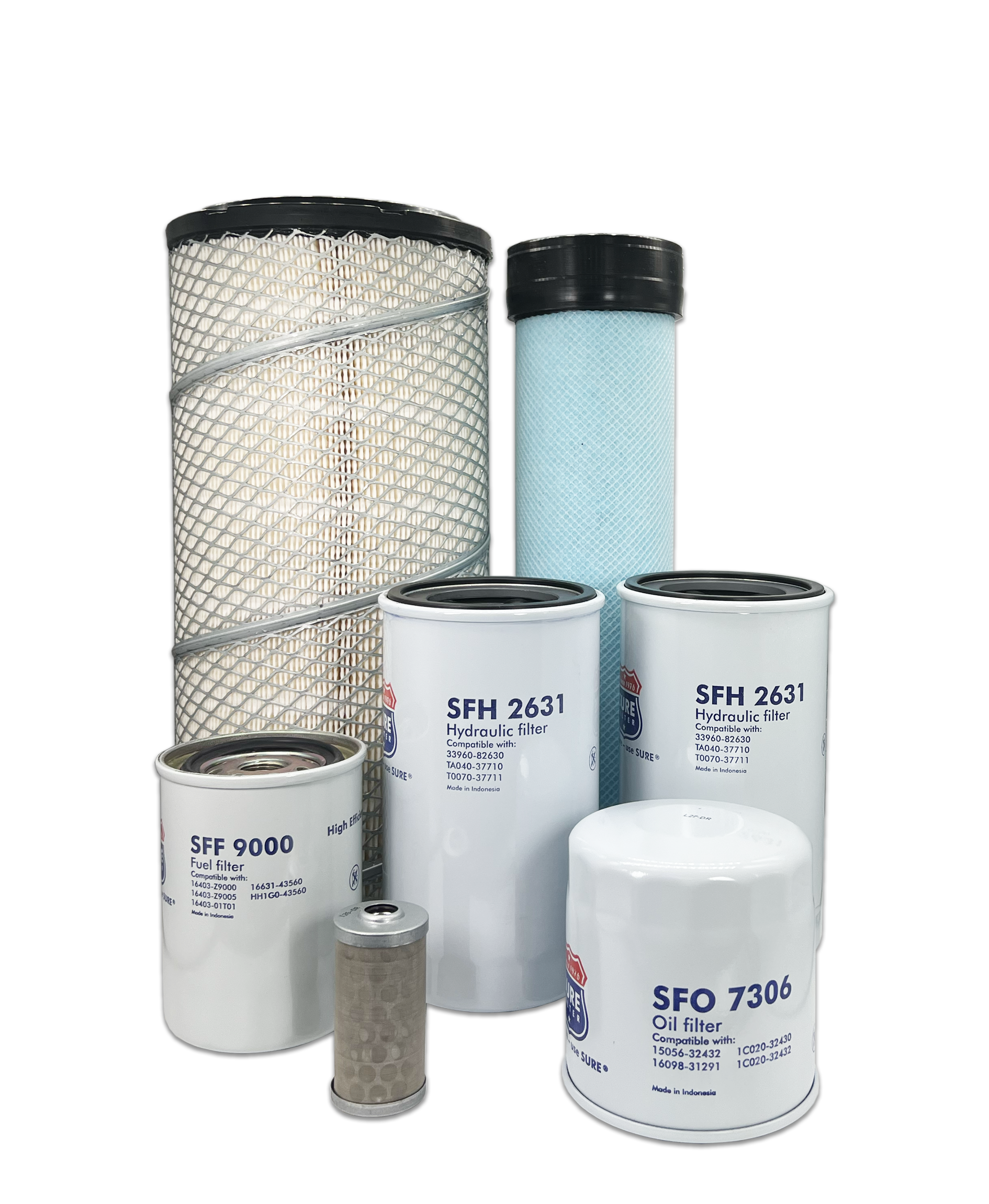 Kubota M8200HD Tractor Maintenance Filter Kit - HERO® Replacement Air, Oil & Fuel Filters - Perfect for Tractor Maintenance & Farming Equipment Care