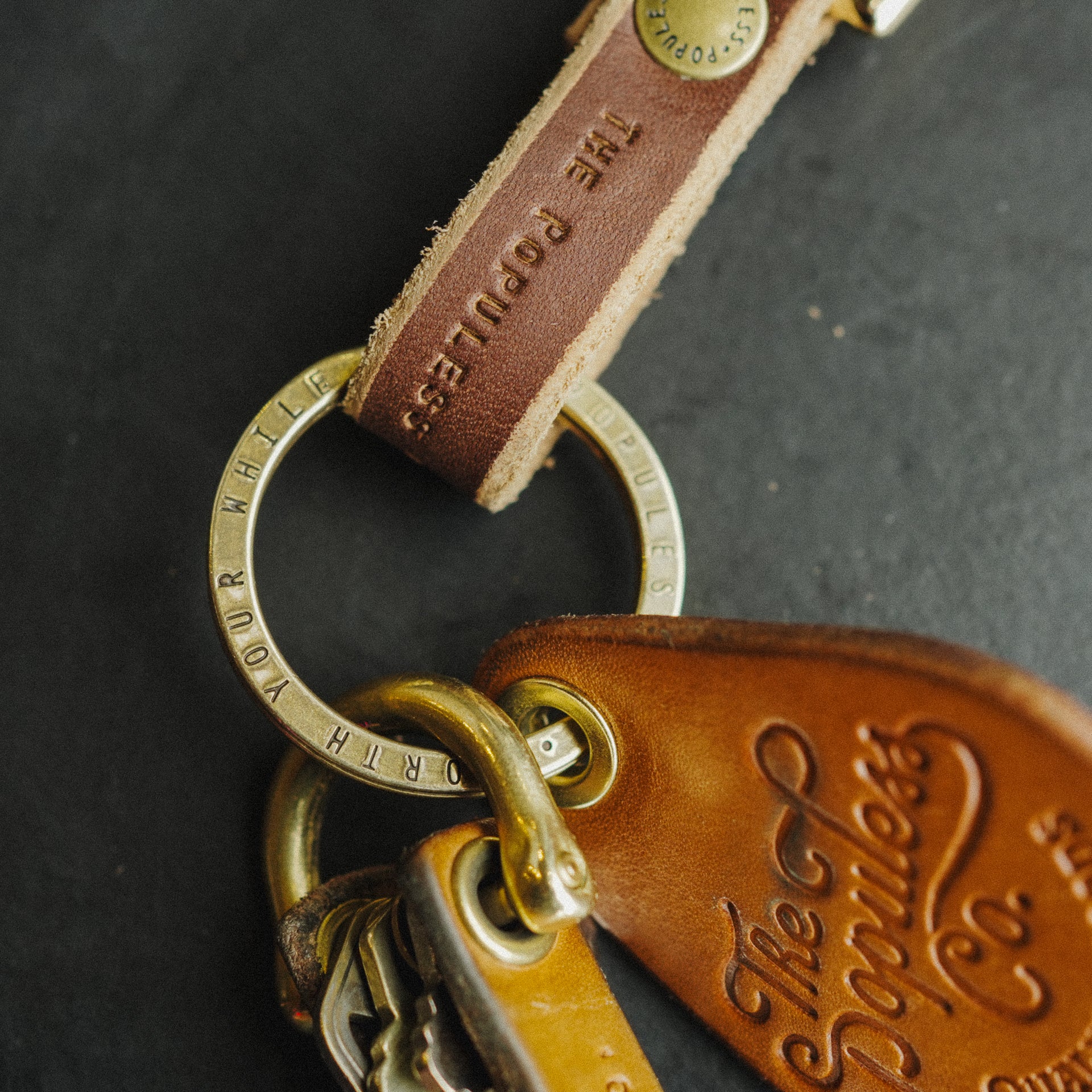 The Smith Fob - Premium Brown Leather Keychain for Men & Women | Perfect for Keys, Wallets & Everyday Carry (EDC) Accessories