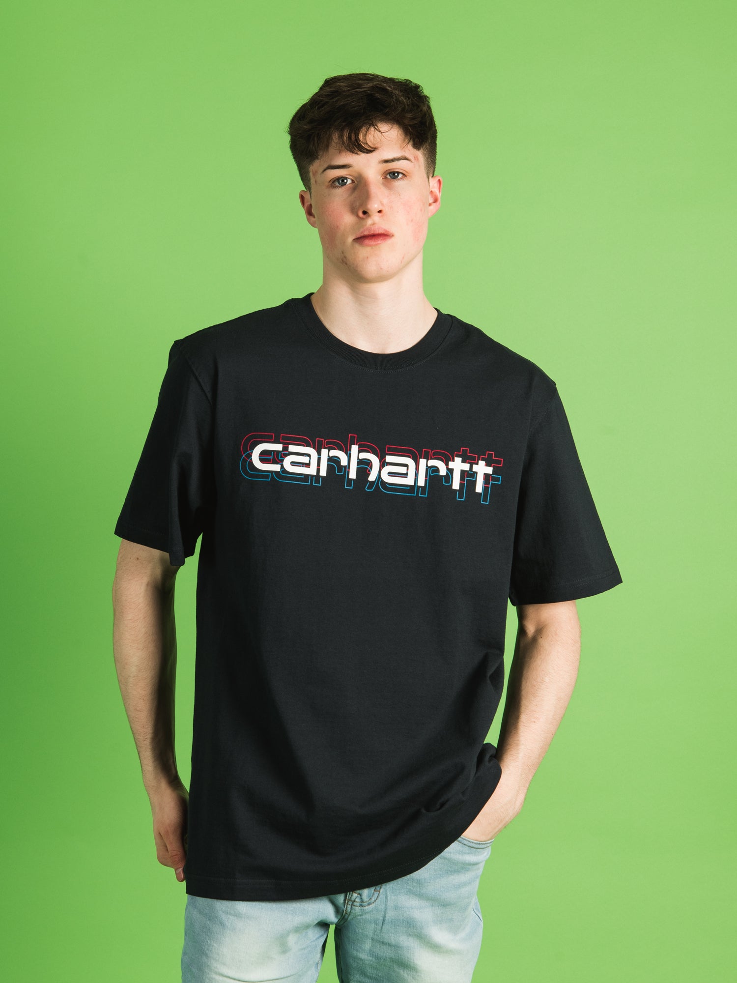 Carhartt Loose Fit Short Sleeve Logo Graphic T-Shirt for Men - Comfortable Casual Workwear & Everyday Outfit