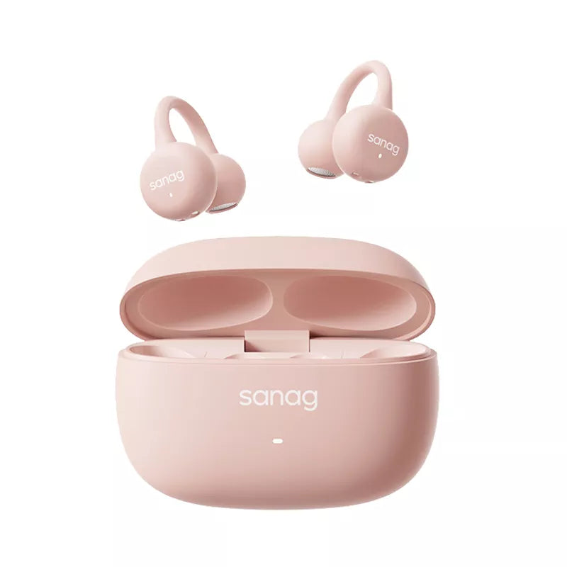 Sanag Z37 Open Ear Wireless Bluetooth Headphones - Lightweight Clip-On Design for Running, Cycling & Workouts