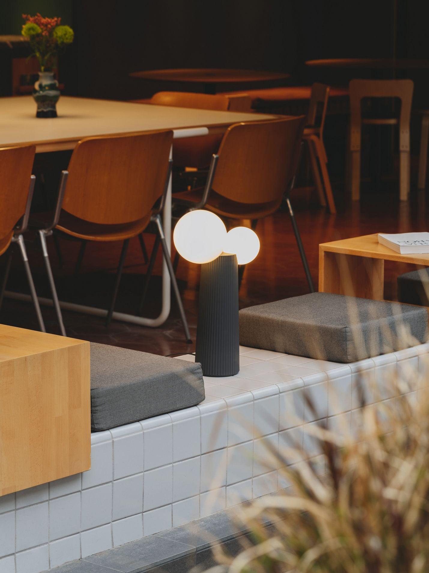 Modern LED Land Table Lamp - Adjustable Brightness, USB Charging Port for Bedroom, Living Room, Office - Perfect for Reading, Working & Night Light
