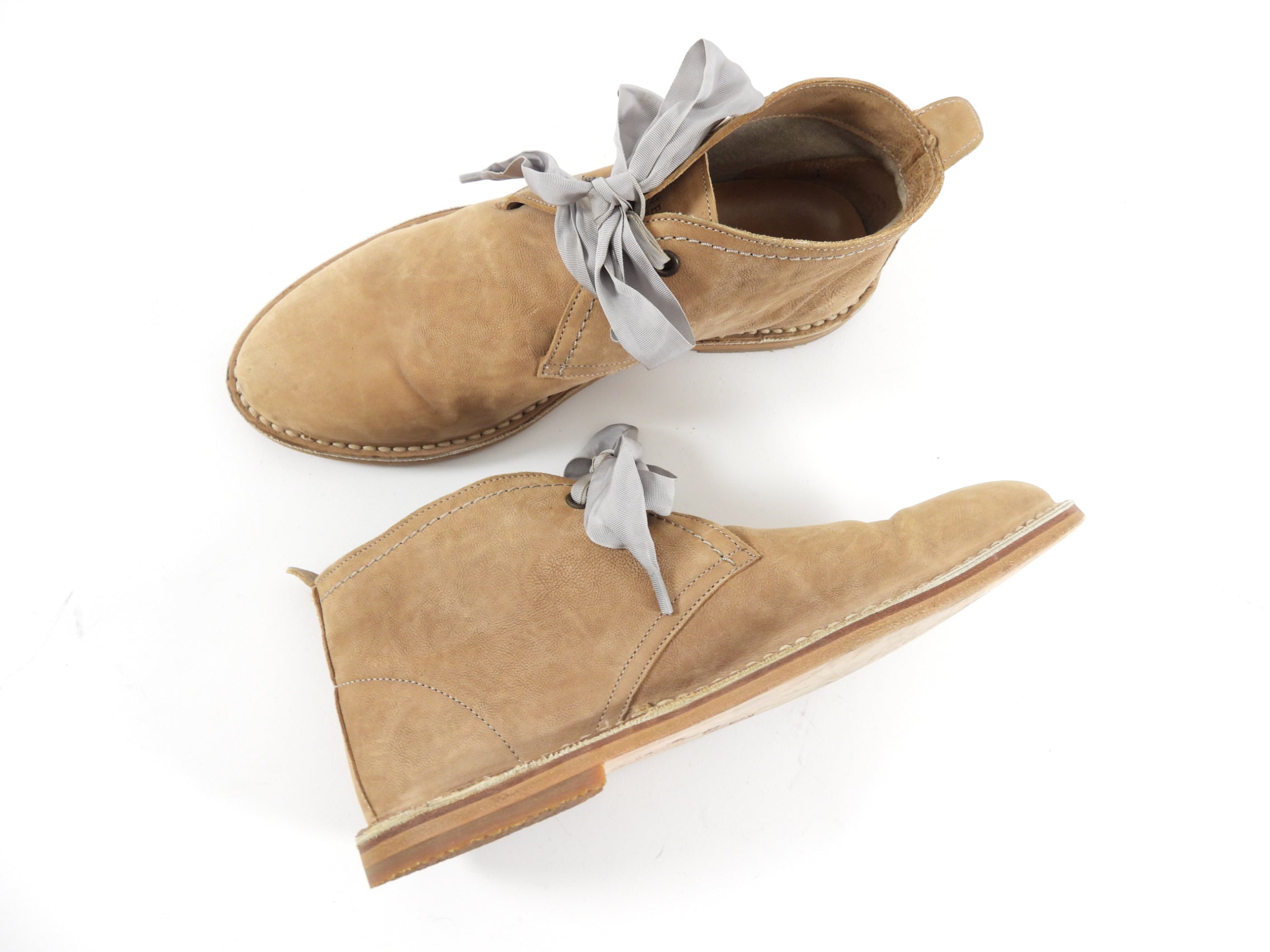Brunello Cucinelli Genuine Leather Desert Boots for Men - Size 38 | Premium Raw Leather Casual Shoes for Outdoor Walking & Travel | Comfortable & Stylish Footwear for Everyday Wear