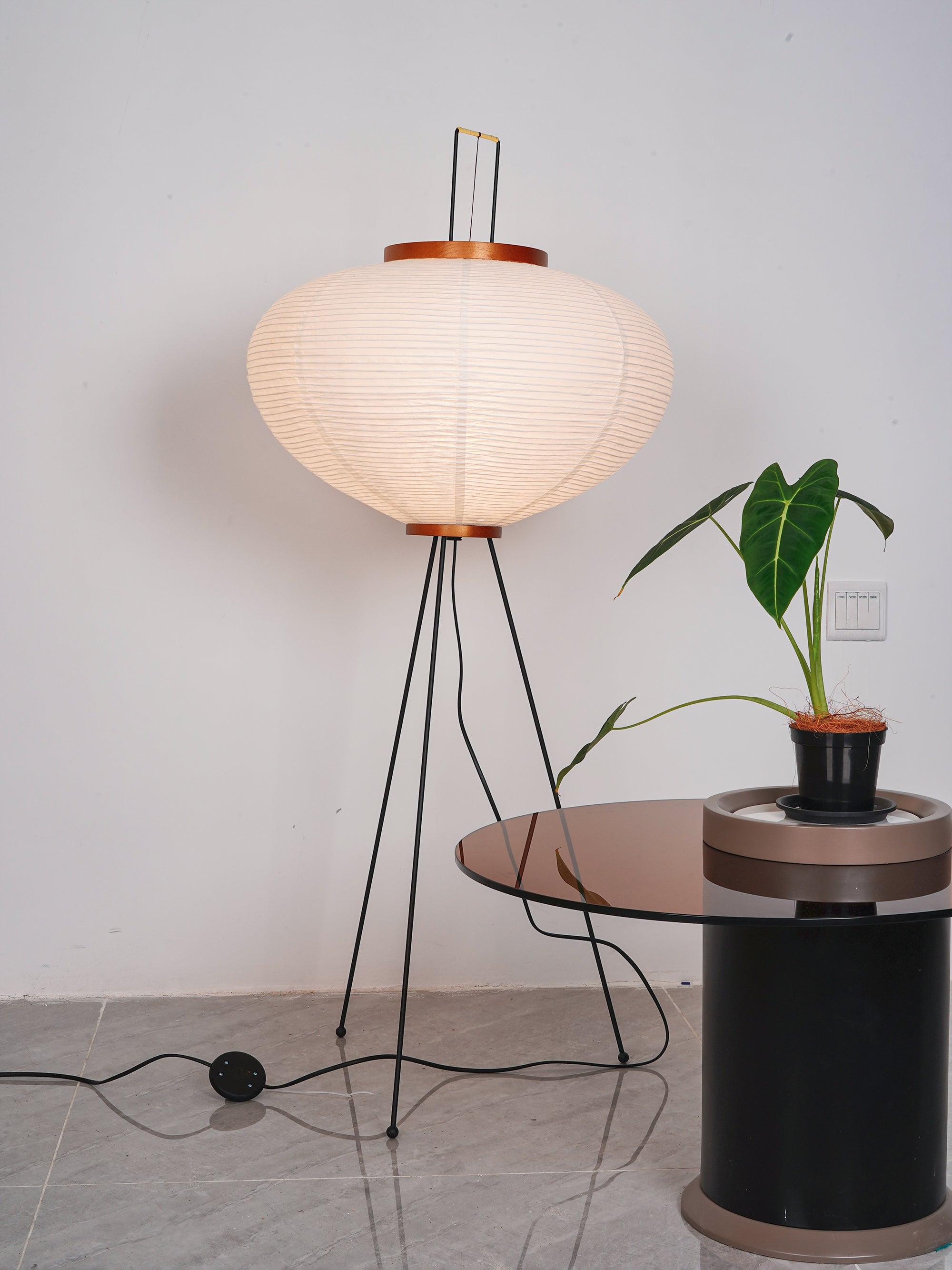 Akari Floor Lamp - Modern Japanese Paper Light for Living Room, Bedroom & Office - Soft Ambient Lighting for Relaxation & Decor