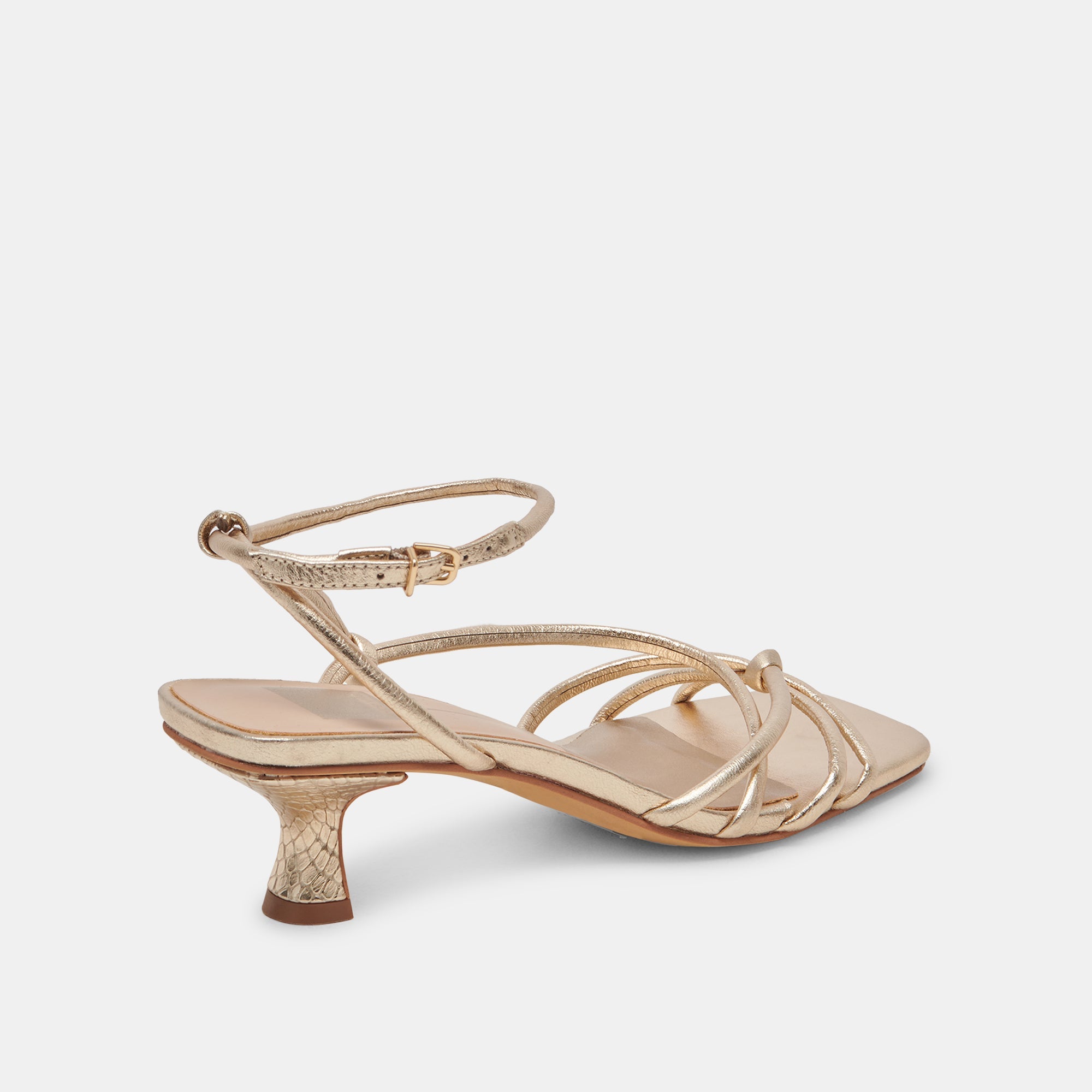 BEV HEELS Gold Metallic Leather Women's Dress Shoes - Elegant High Heels for Parties, Weddings & Evening Events