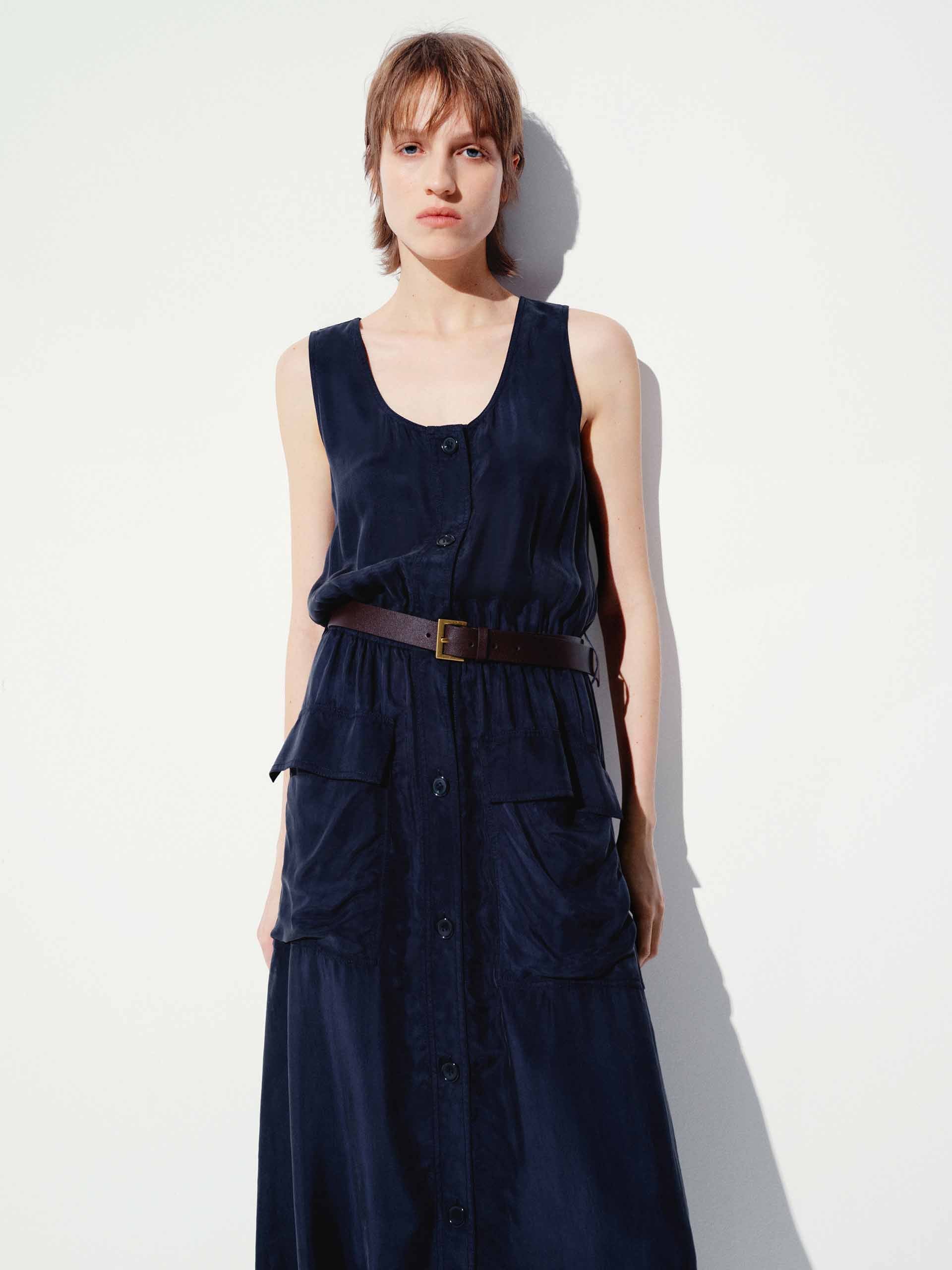 Stylish Cargo Midi Dress for Women - Trendy Casual & Streetwear Outfit for Everyday Wear, Date Night, and Travel