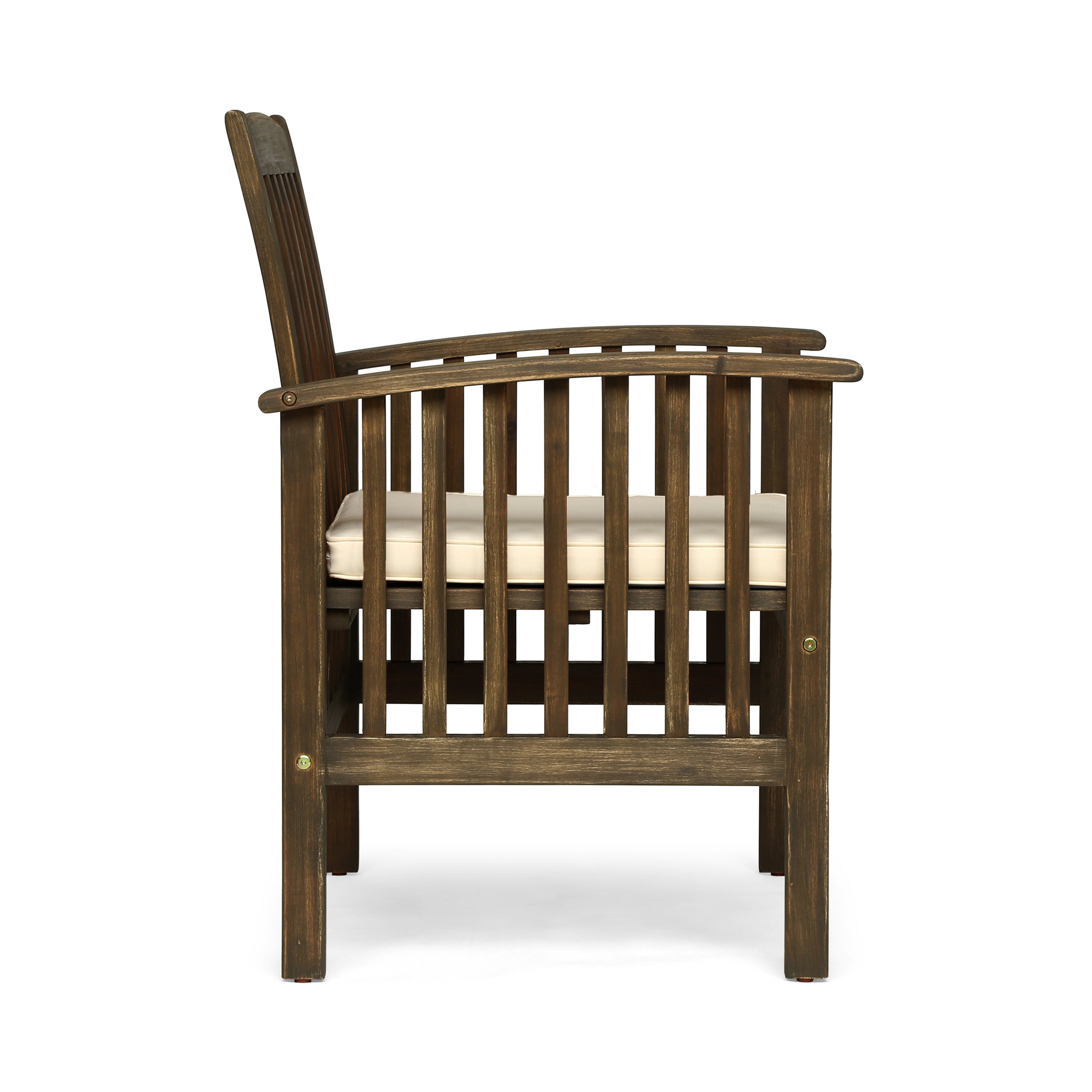 CASA ACACIA Dining Chairs Set of 2 with Cushions - Modern Wooden Kitchen Chairs for Dining Room, Breakfast Nook, and Restaurant Use