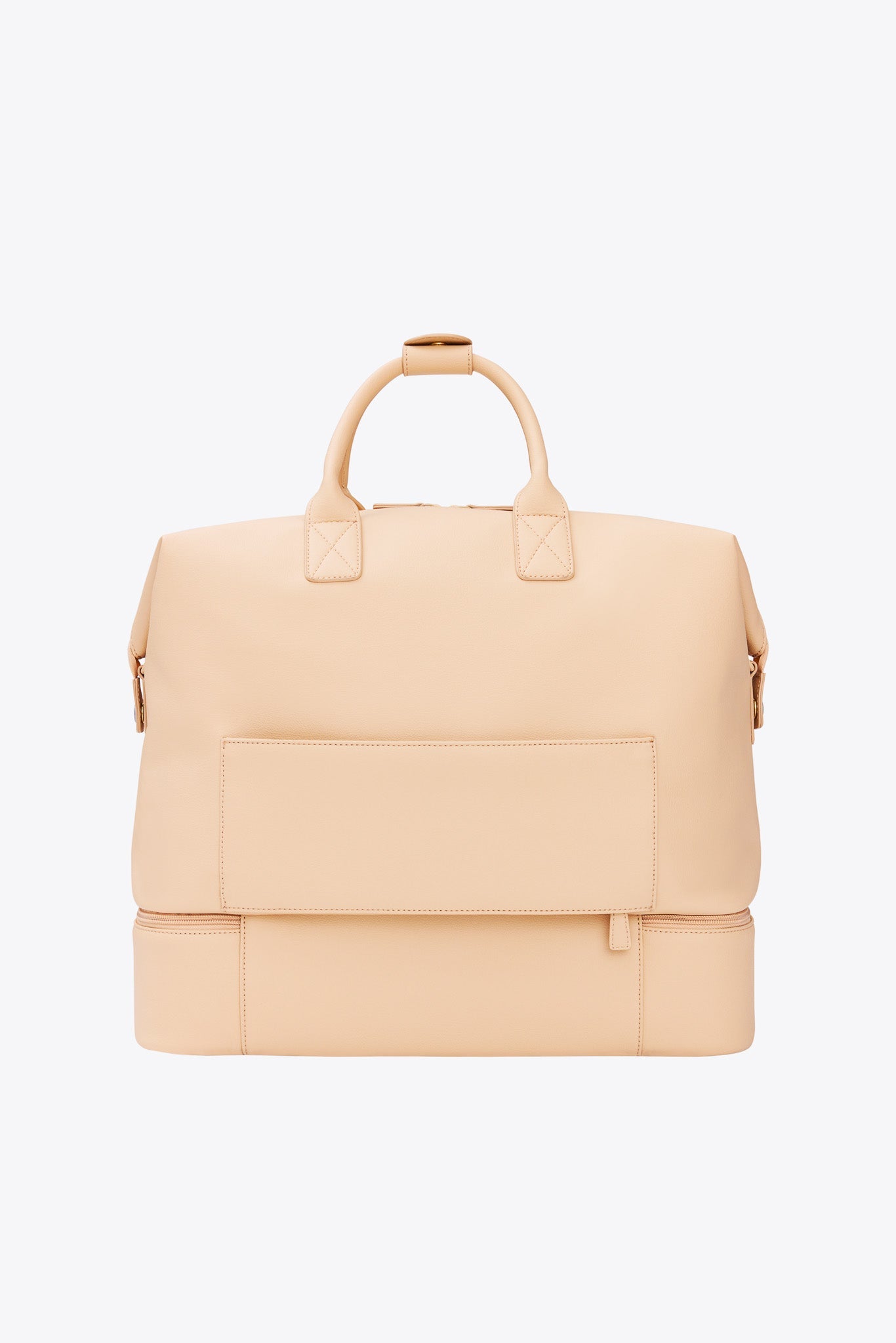 Premium Beige Weekender Bag - Stylish & Spacious Travel Duffel for Women & Men - Perfect for Weekend Getaways, Gym, Work & Overnight Trips