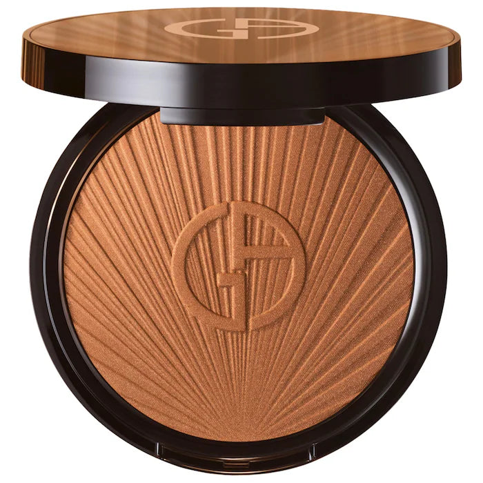 Armani Beauty Luminous Silk Creamy Bronzing Powder - Buildable Matte Bronzer for a Sun-Kissed Glow | Perfect for Contouring & Highlighting | Day to Night Makeup Essential