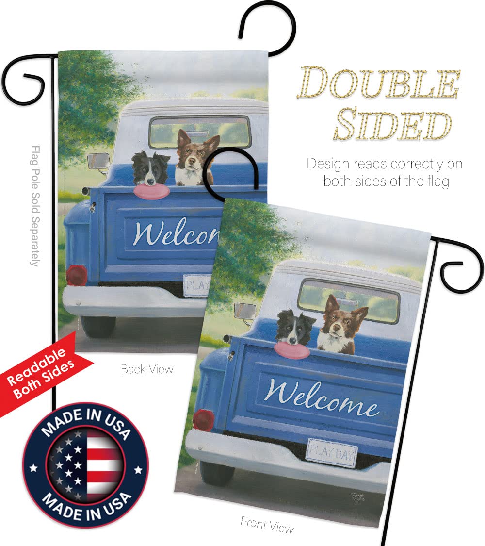 Play Day with Buddy Pet Garden Flag - 13x18.5
