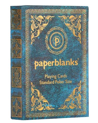 Premium Azure Blue Playing Cards - 52 Deck with Custom Designs for Poker, Magic Tricks & Card Games | Perfect for Casino Nights, Family Gatherings & Travel Entertainment