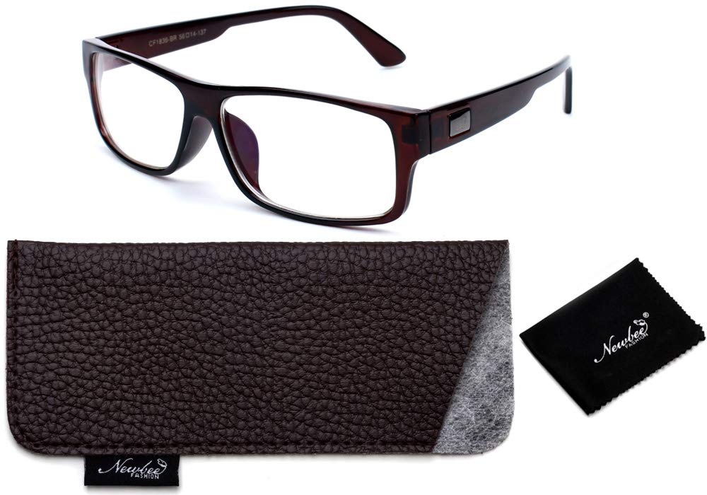 Kayden Clear Lens Glasses for Men & Women - Fashion Non-Prescription Eyewear Frames | Perfect for Daily Wear, Office & Casual Outfits