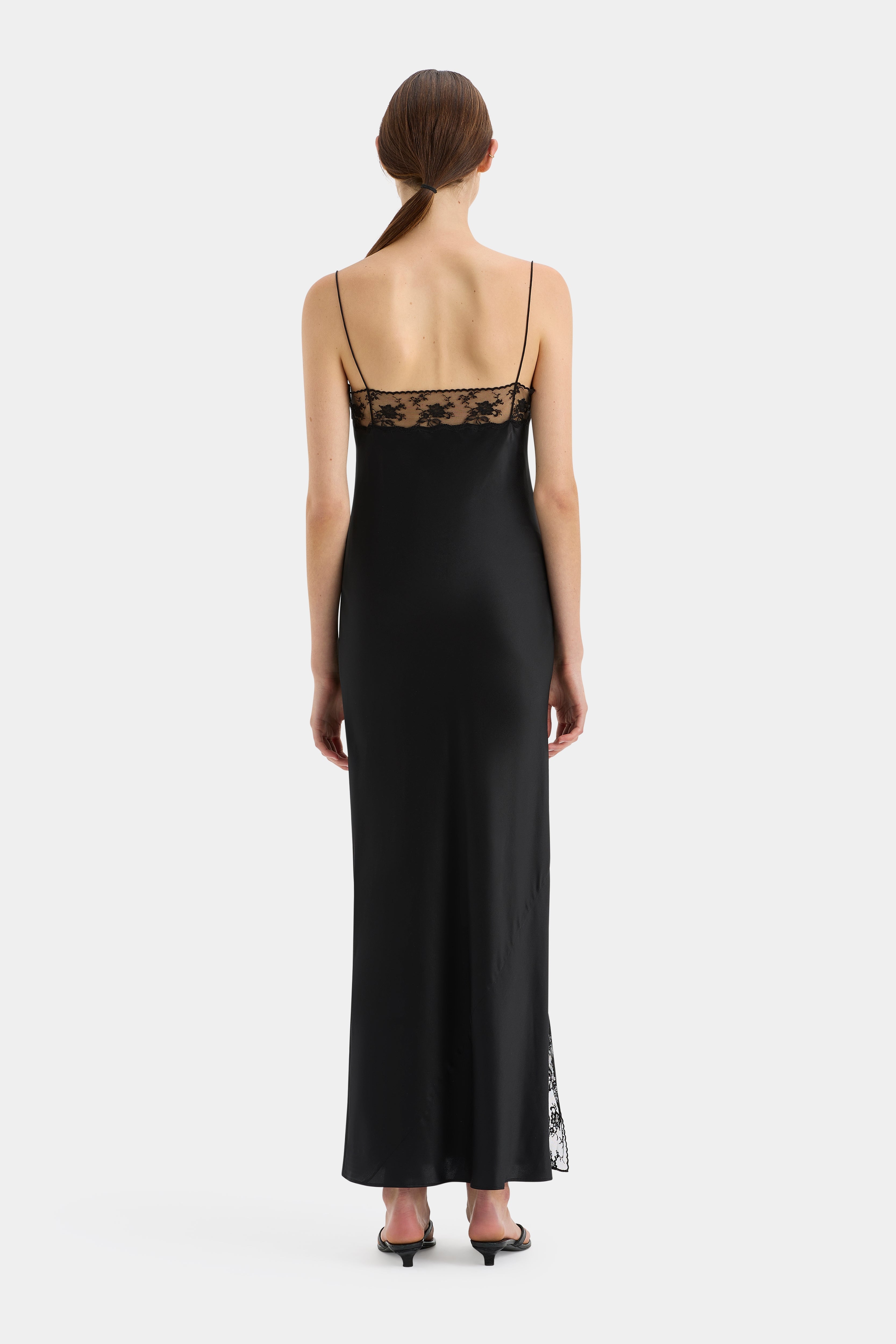 Black Aries Lace Slip - Elegant Lingerie for Women | Perfect for Sleepwear, Bridal & Special Occasions