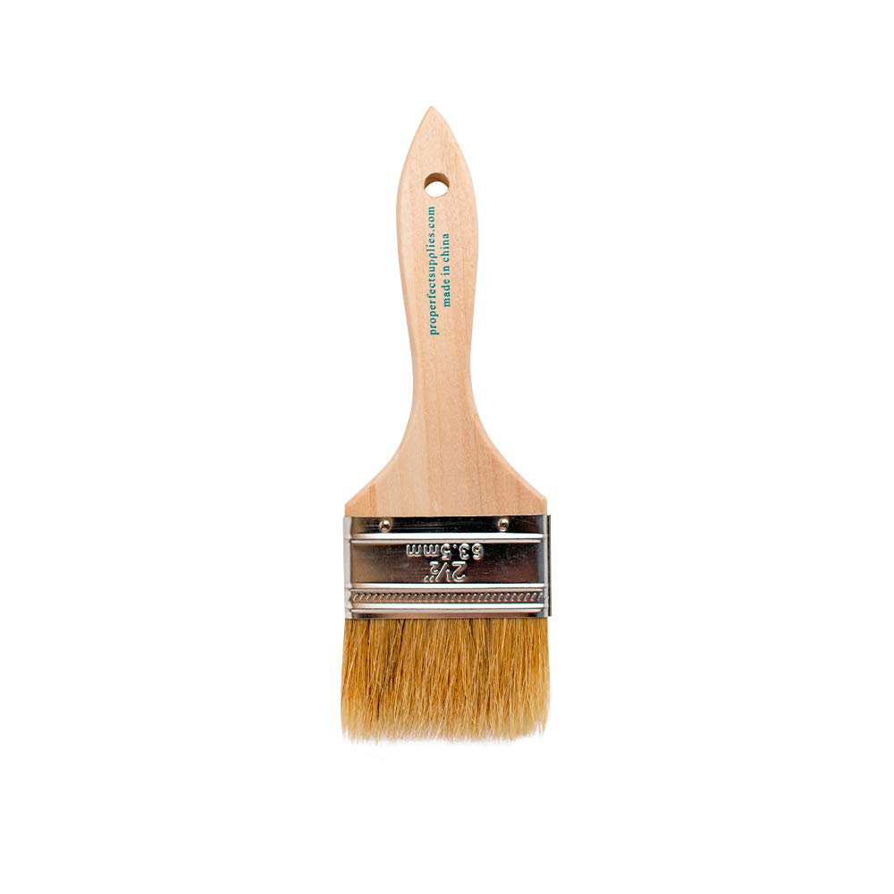 Professional Grade Chip Paint Brushes - 36 Pack of 2.5 Inch Light Brown Paint Brushes for DIY Projects, Home Renovation & Craft Painting - High Quality Artist & Decorator Tools