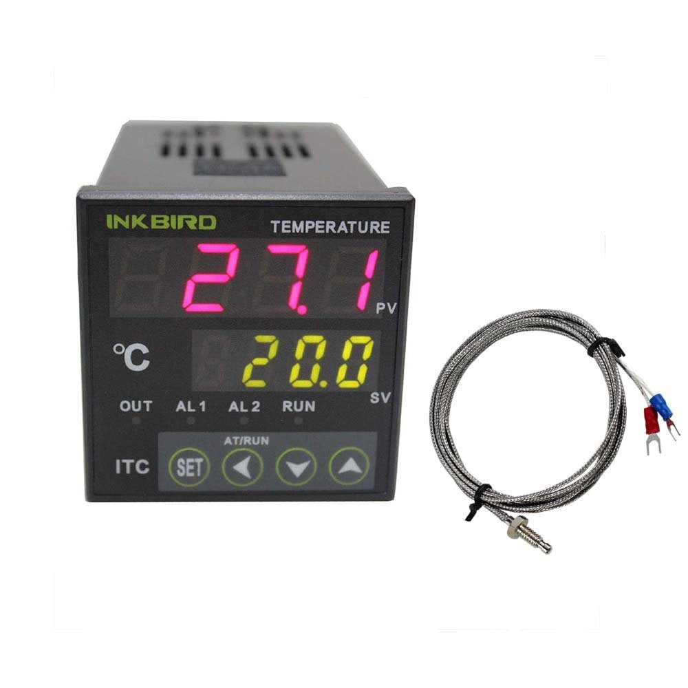 PID Temperature Controller ITC-106VH Kit - Digital Thermostat for Heating & Cooling Systems | Perfect for Home Brewing, Reptile Terrariums & Industrial Applications